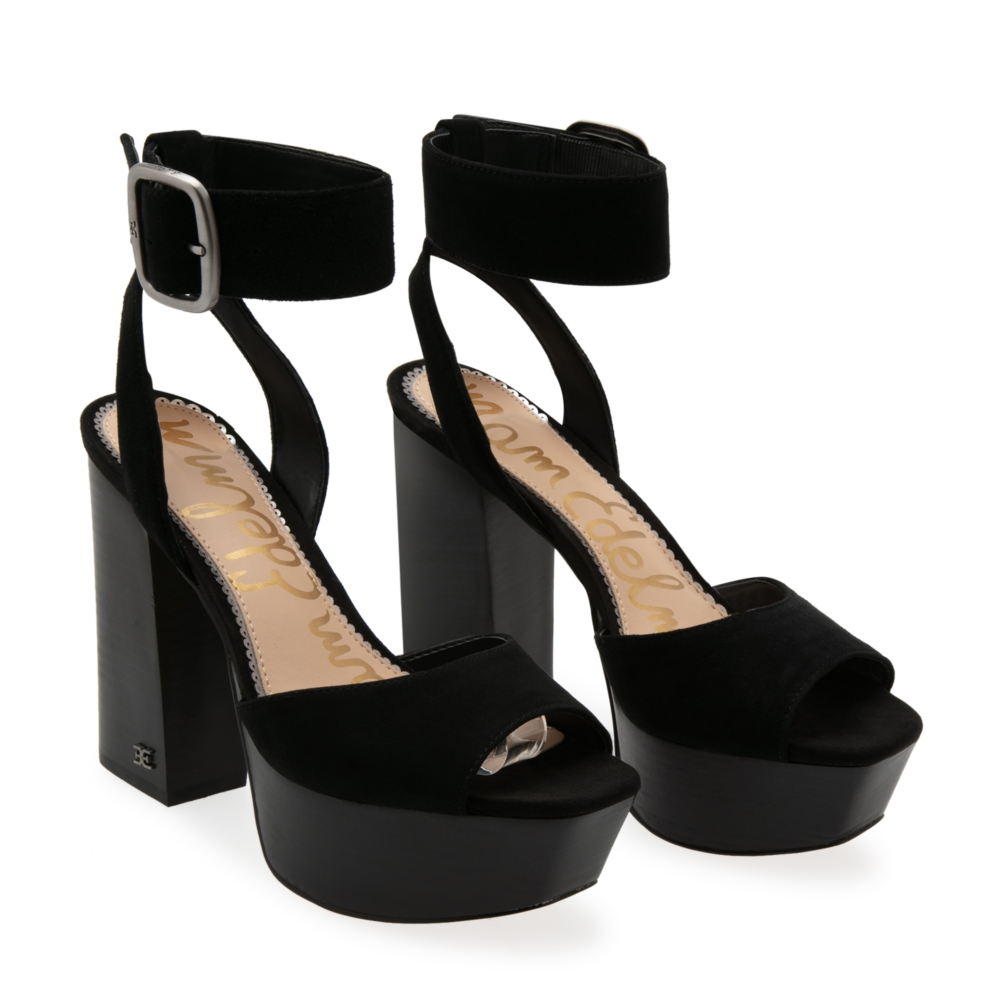 

Rain platform sandals, Black