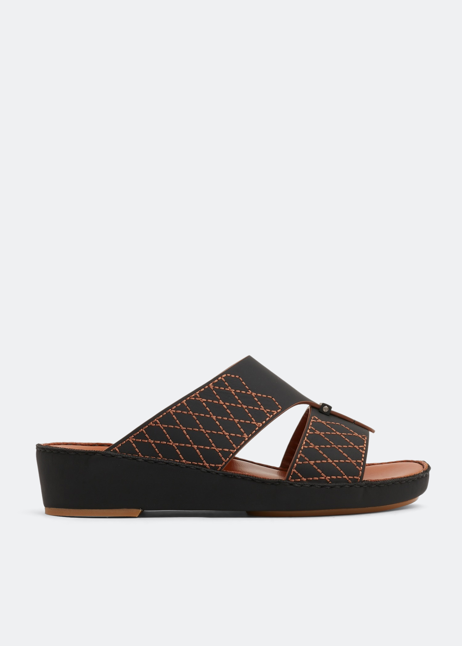 

Cerchio Mosaico contrast sandals, Black