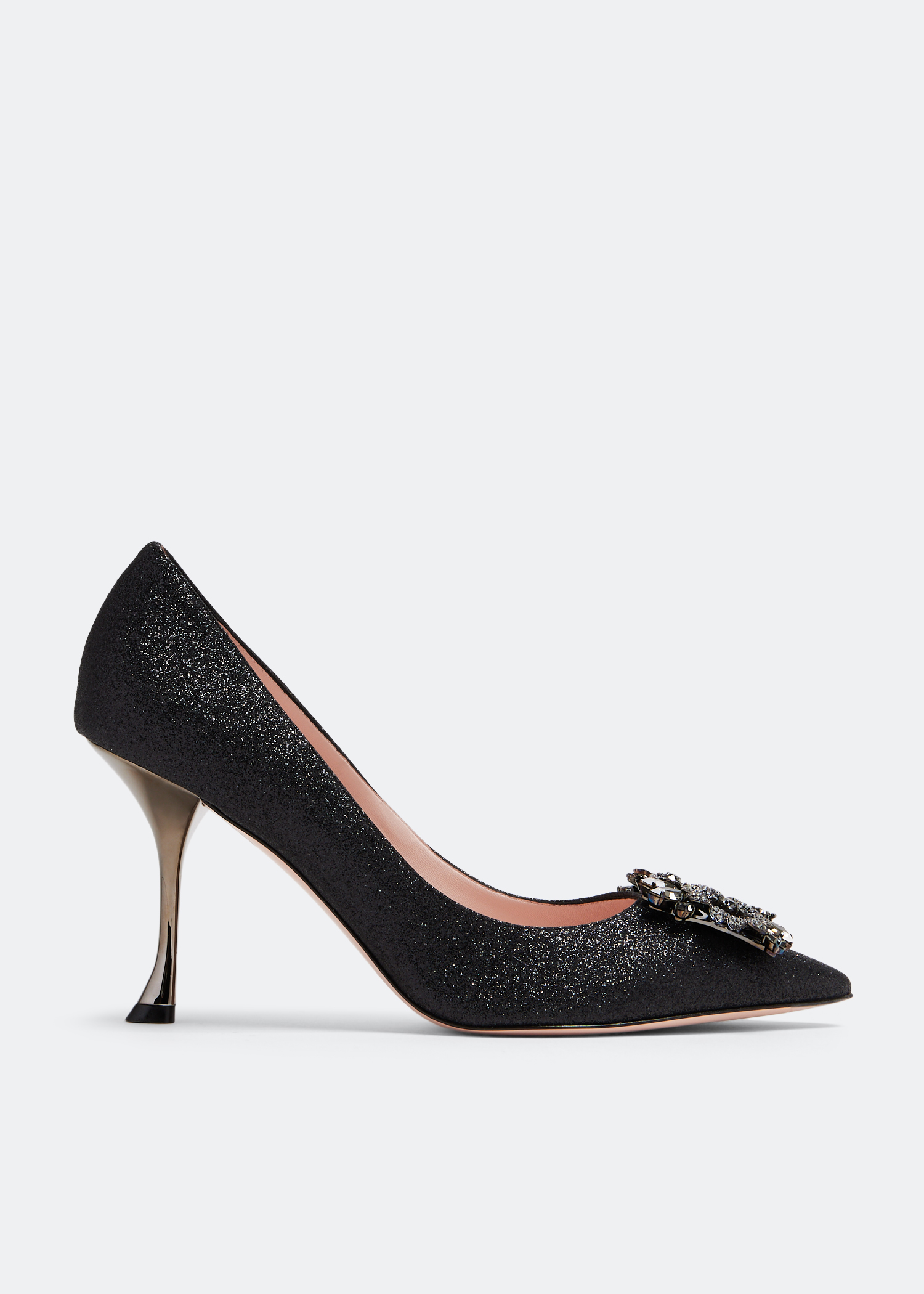 

RV Bouquet strass buckle pumps, Black