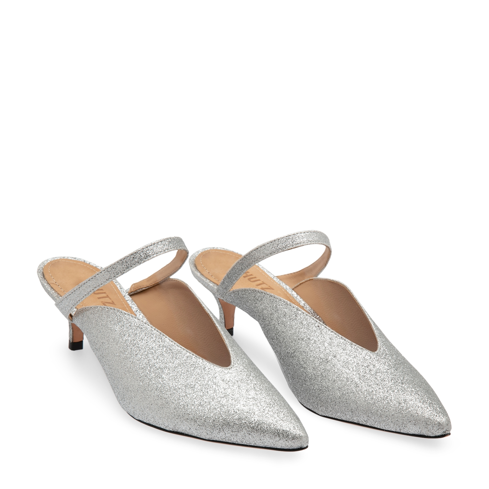 

Peonia mules, Silver