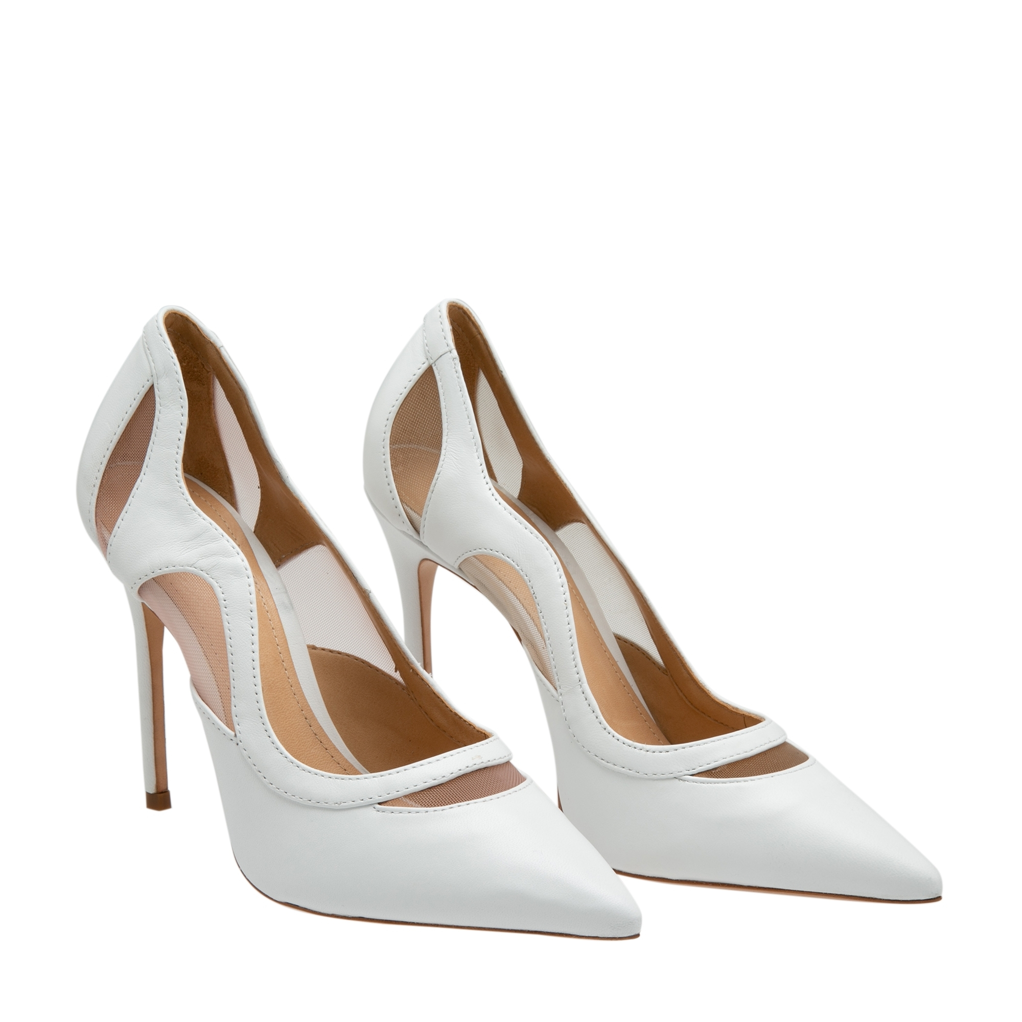 

Leather pumps, White