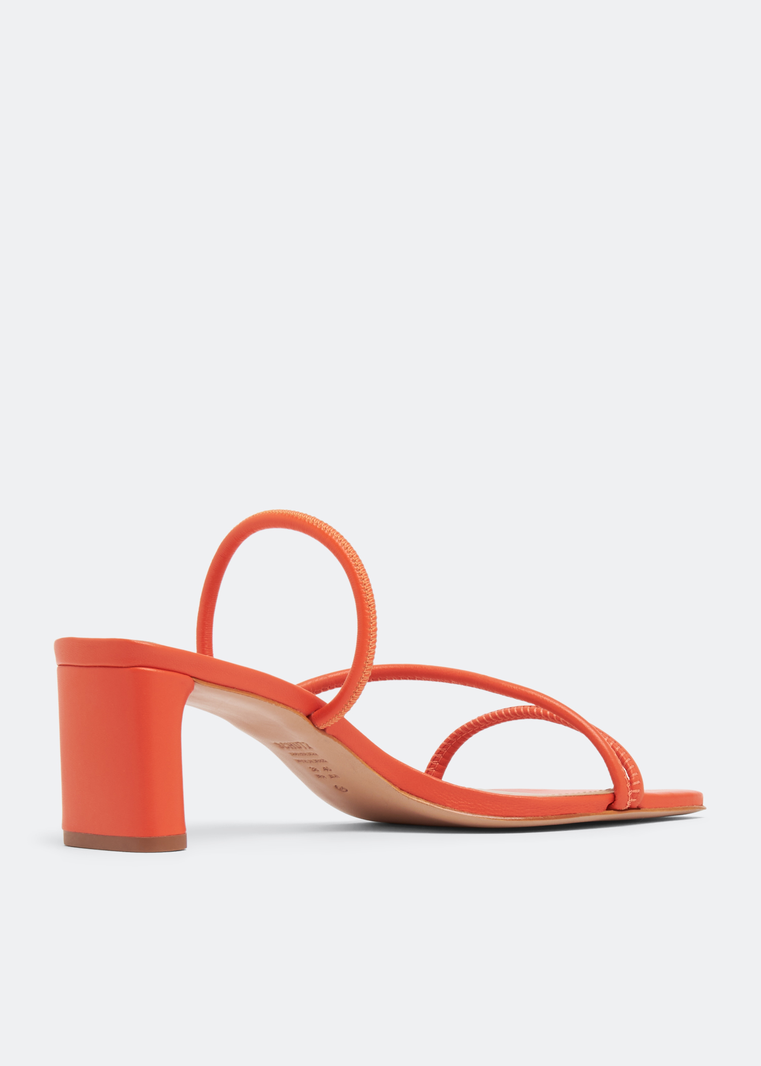 Schutz Chessie mid sandals for Women - Orange in UAE | Level Shoes