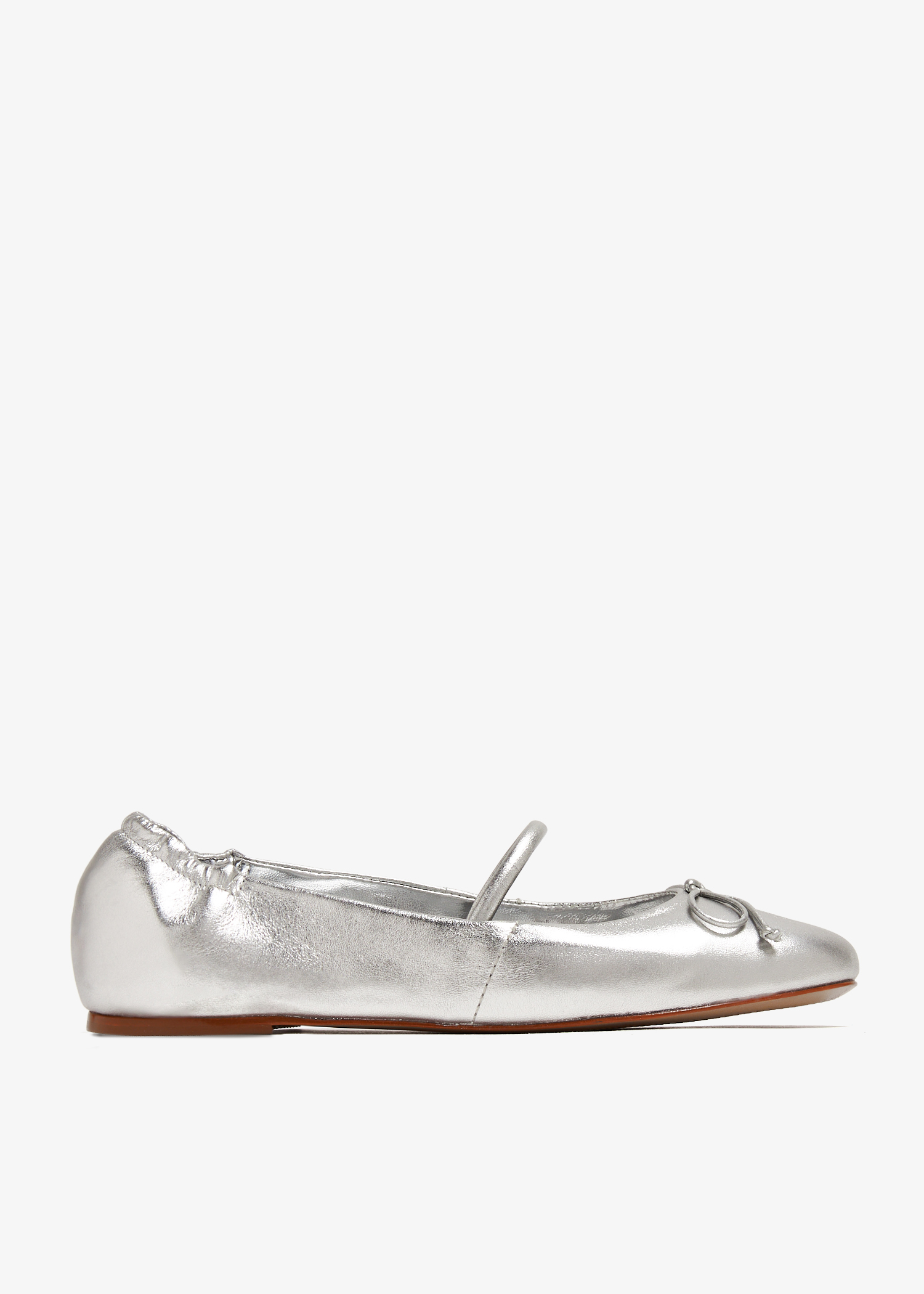 

Fechado Salto Rasteiro ballerinas, Silver