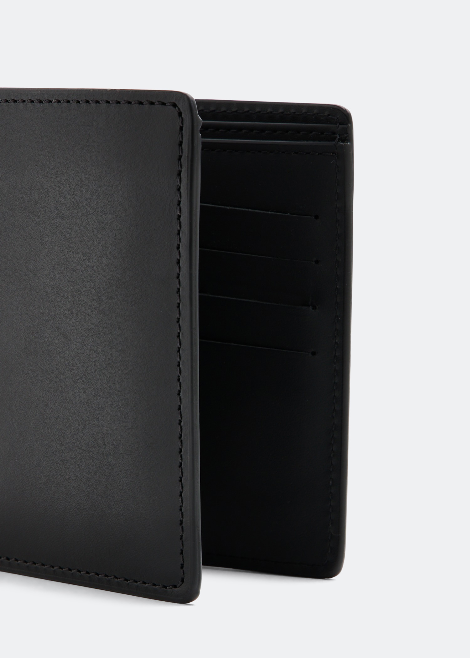 

Leather bifold wallet, Black