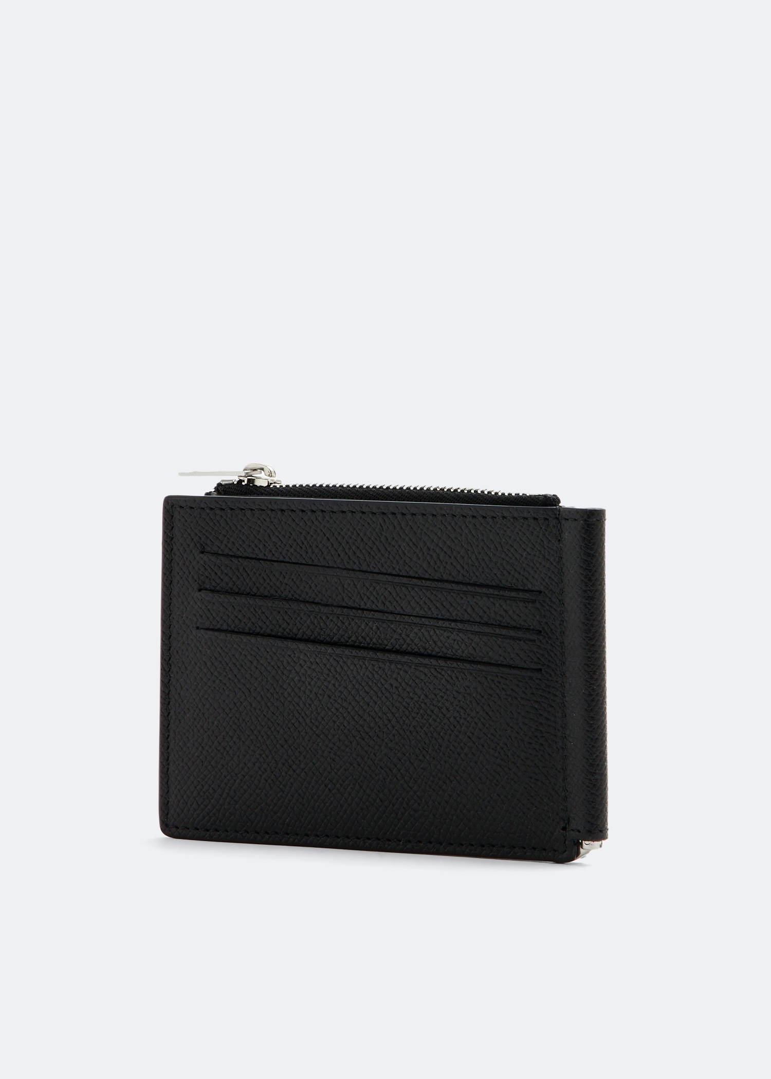 Maison Margiela Leather money clip wallet for Men - Black in UAE