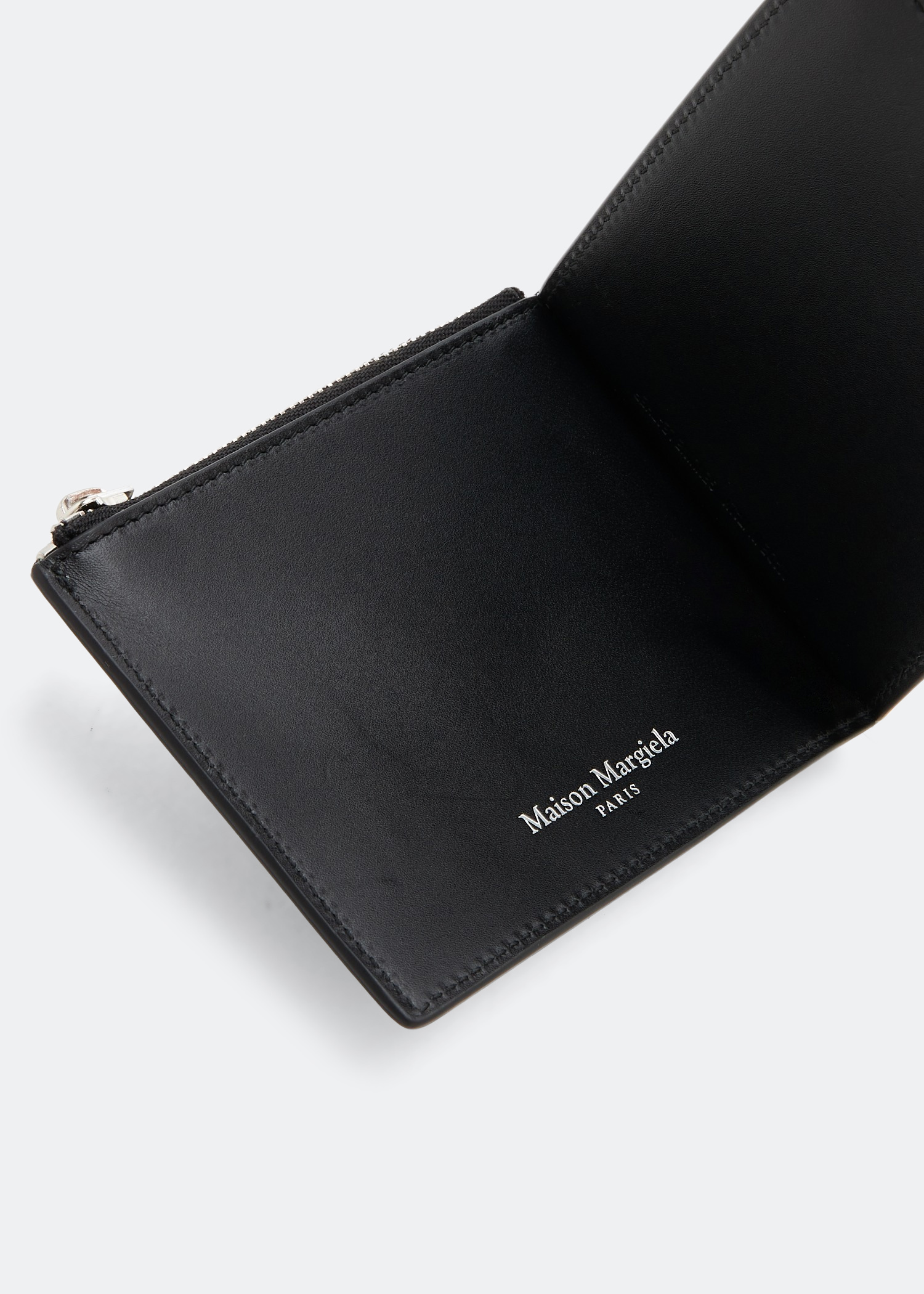 Maison Margiela Leather money clip wallet for Men - Black in UAE