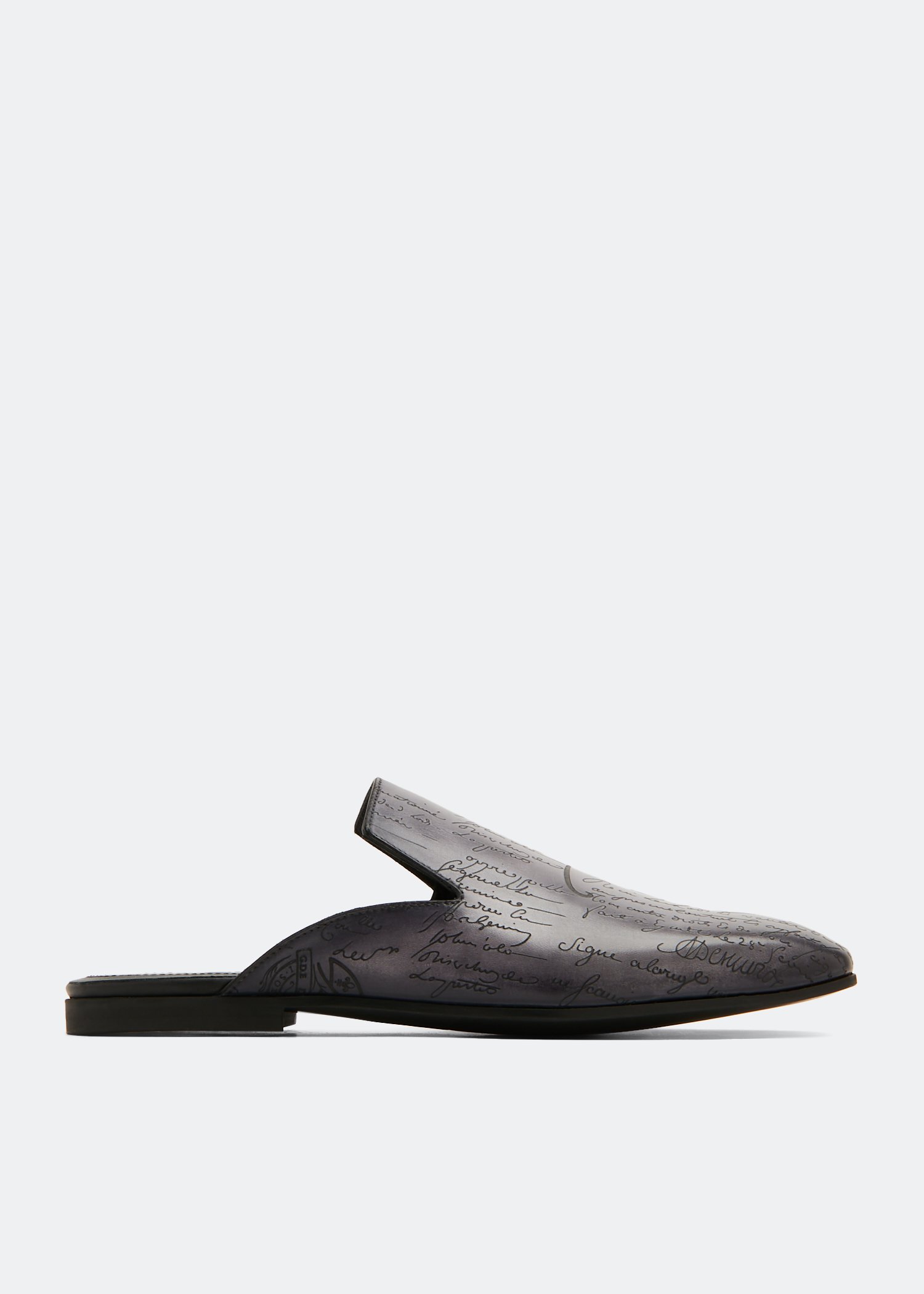 

Cyrus Oman leather slippers, Grey