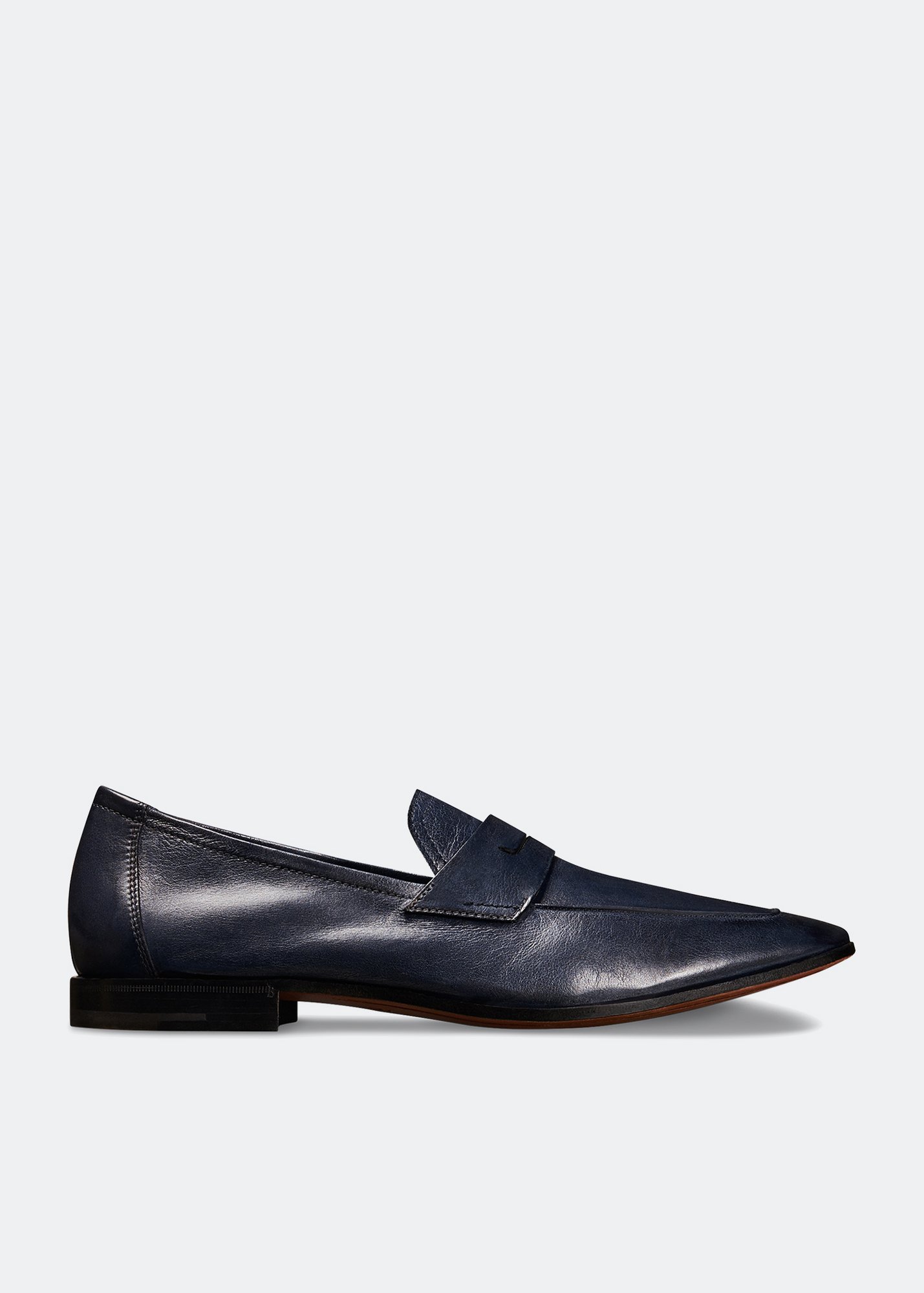 

Lorenzo Kangaroo leather loafers, Blue