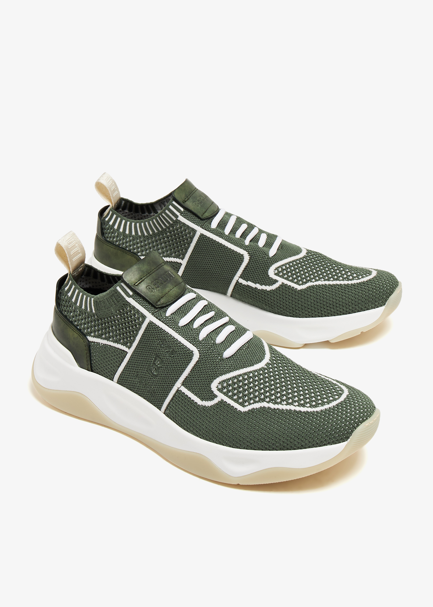 Berluti Shadow sneakers for Men - Green in Qatar | Level Shoes