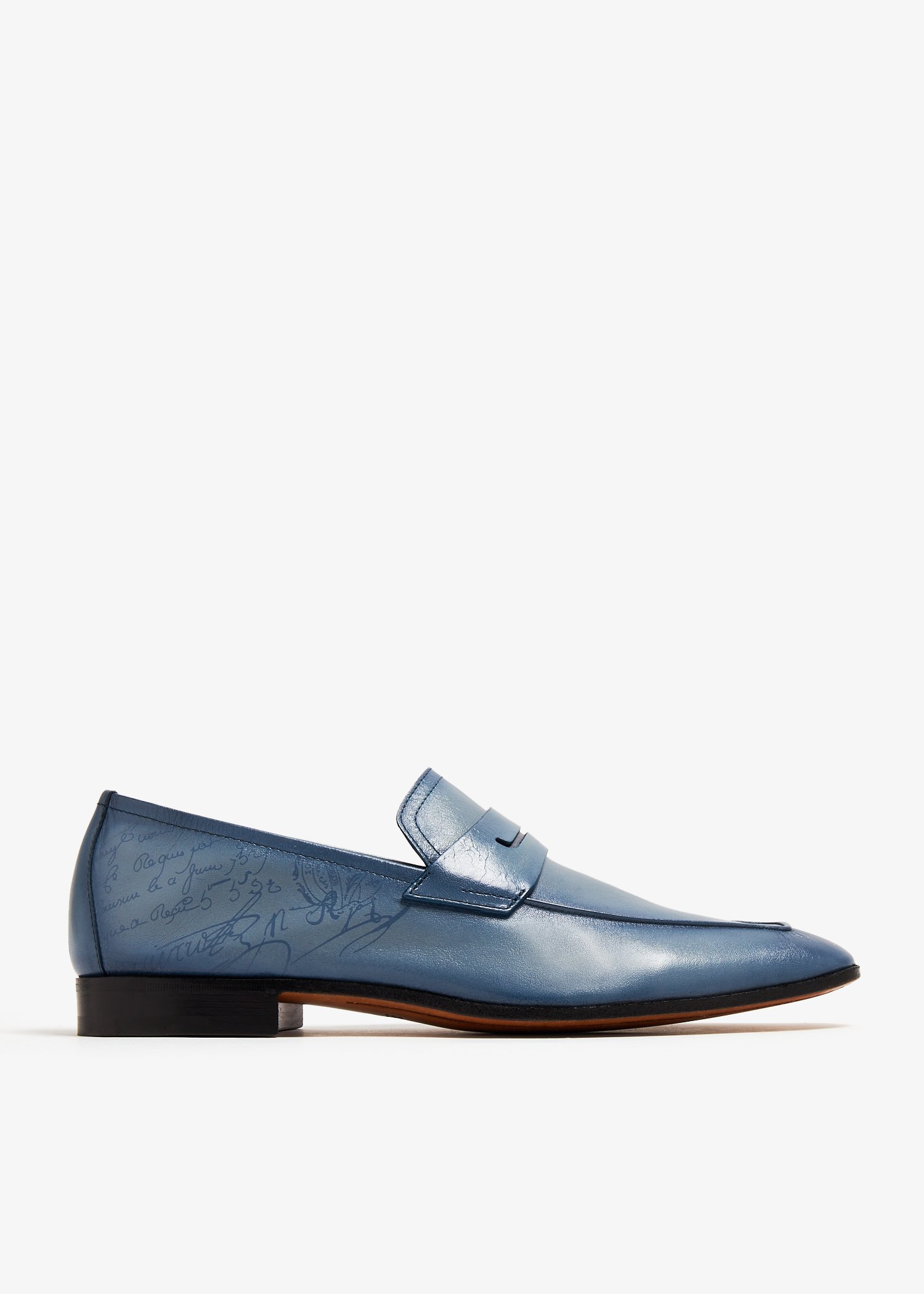 

Lorenzo Kangaroo leather loafers, Blue