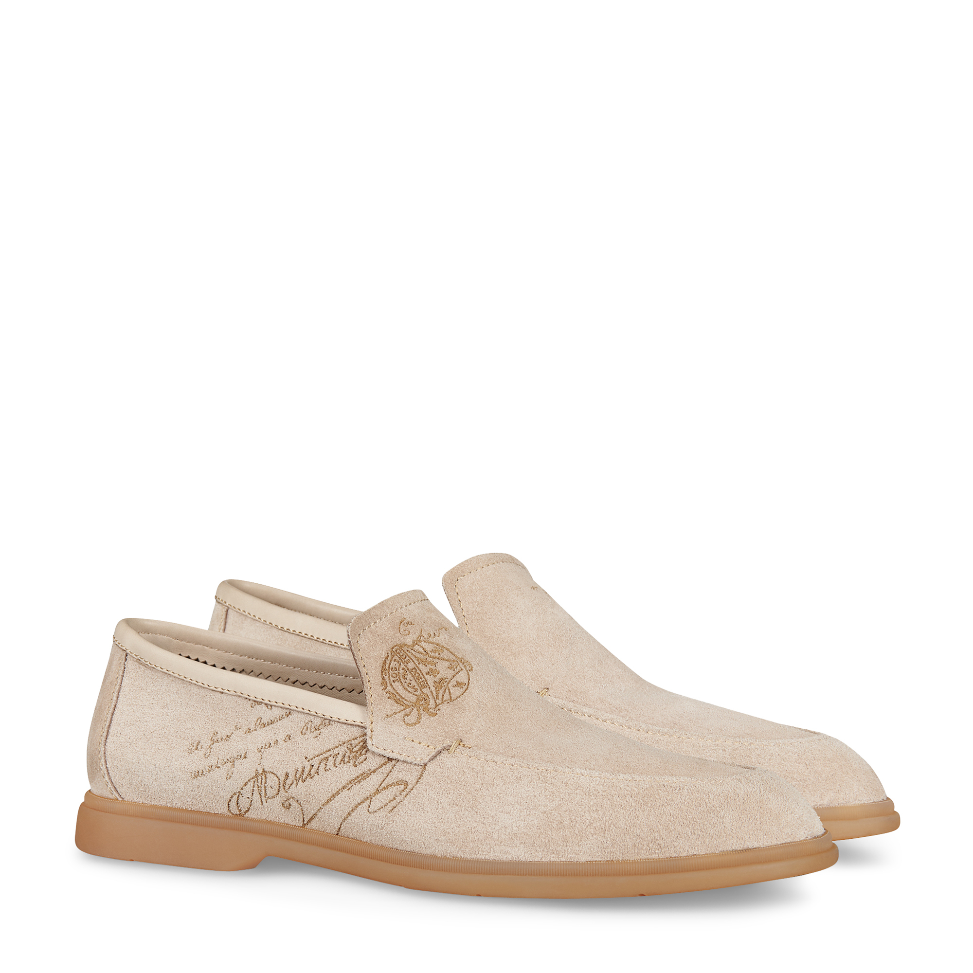 

Latitude suede loafers, Beige