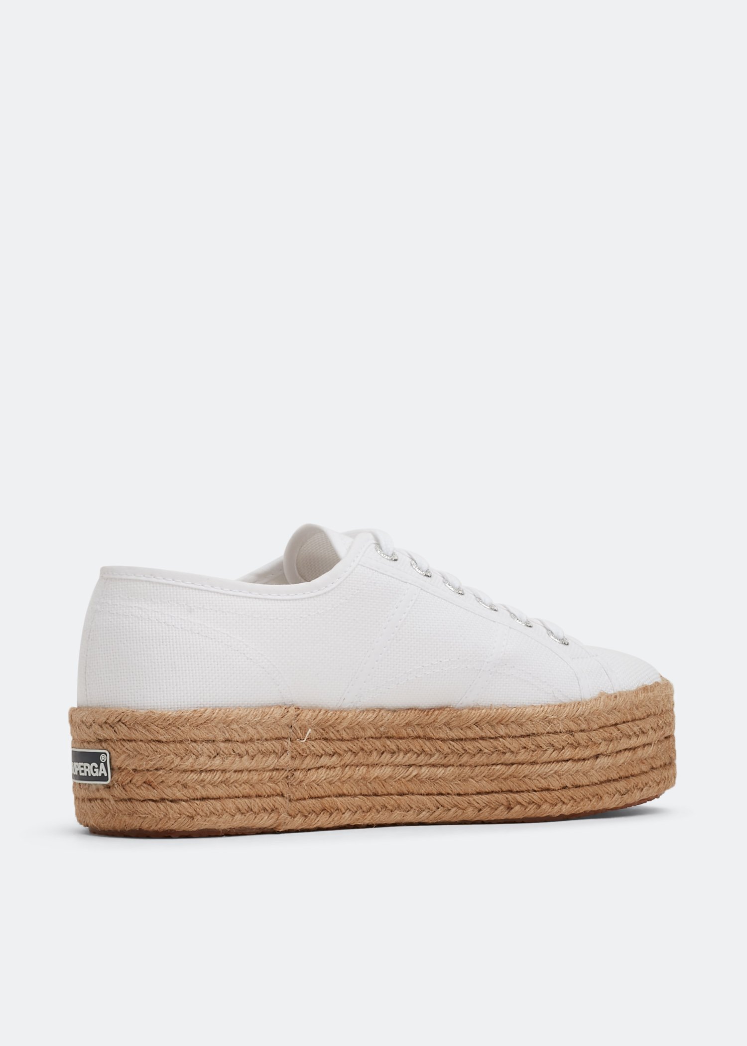 Superga white clearance platform espadrilles