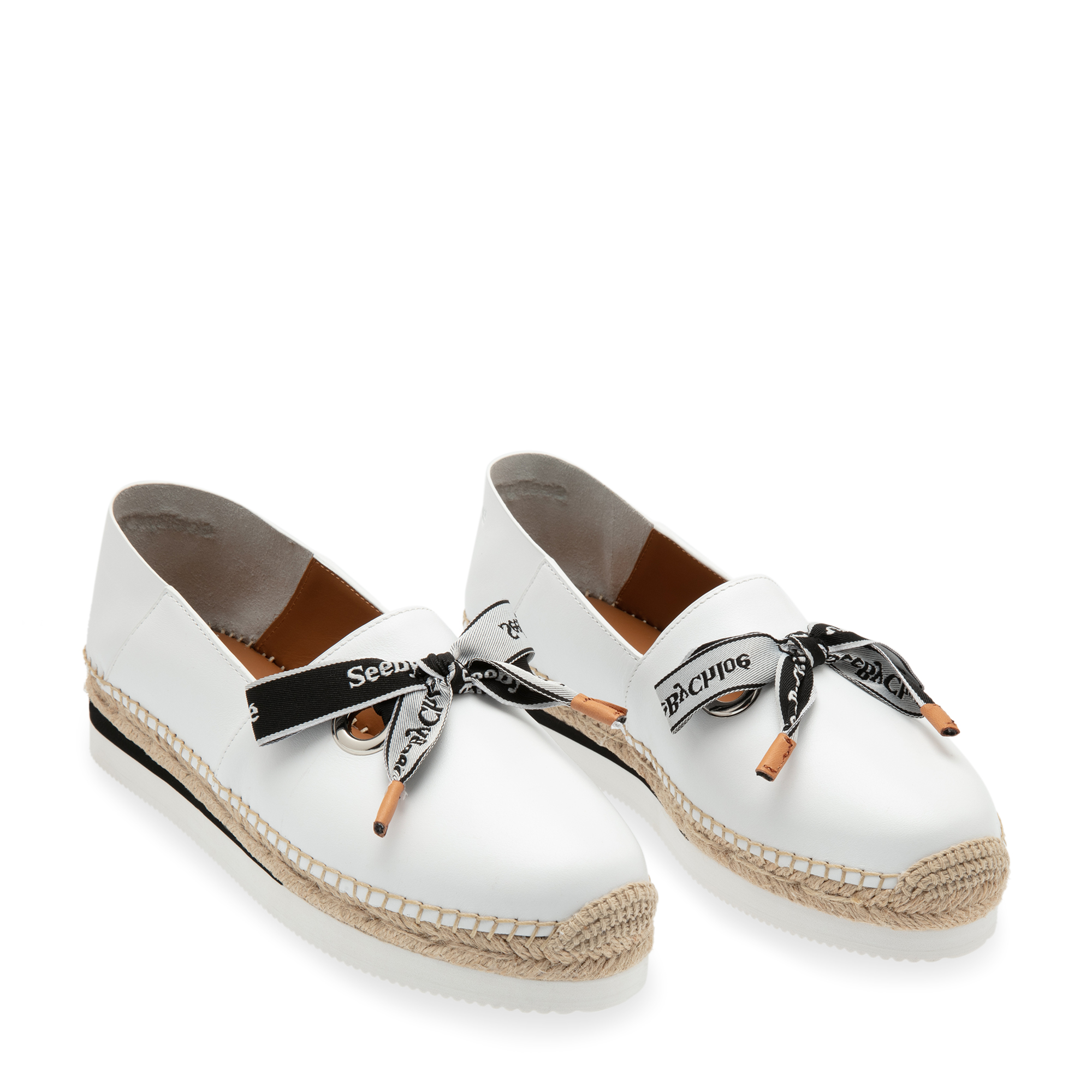 

Leather espadrilles, White