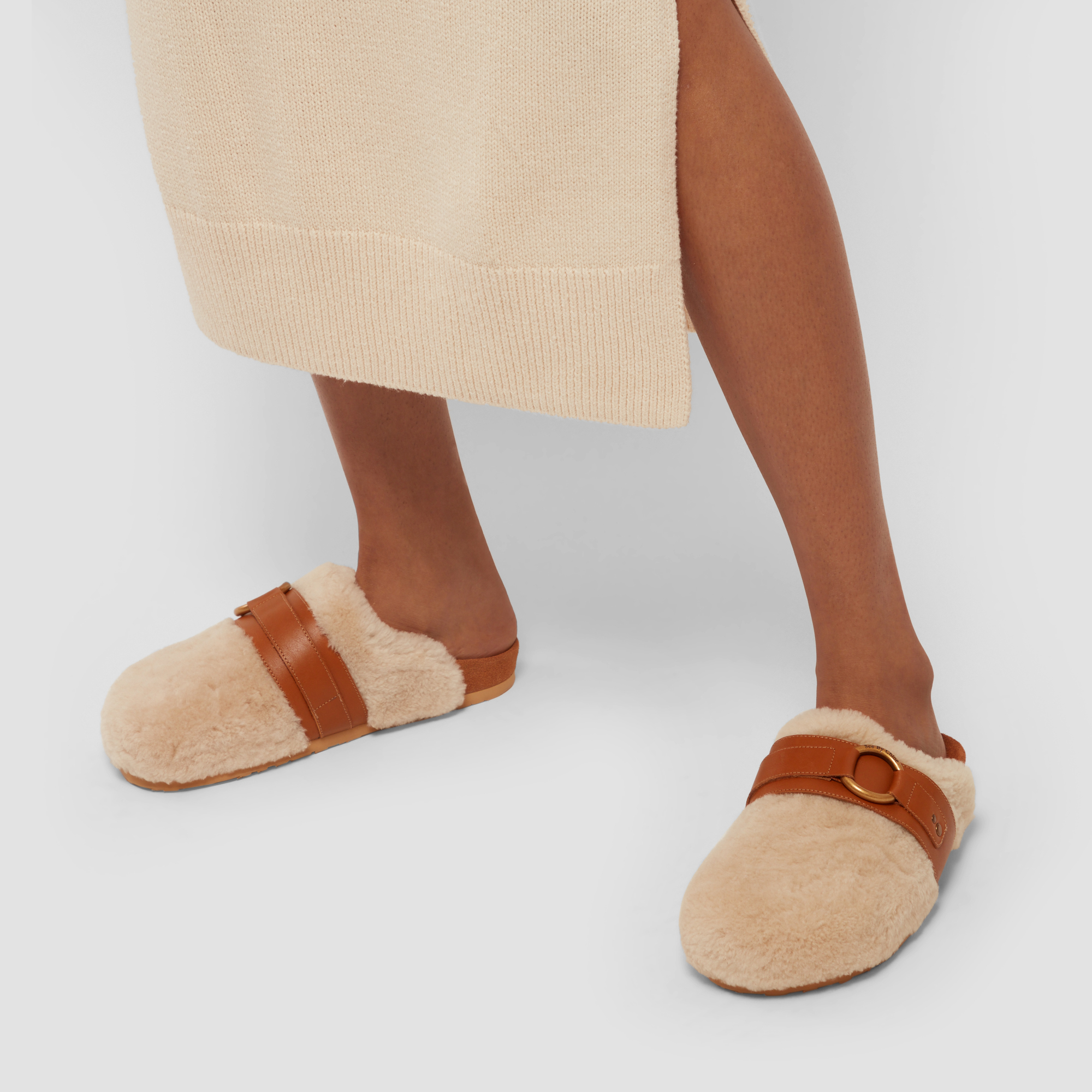 See By Chloé Gema mules for Women - Beige in KSA | Level Shoes