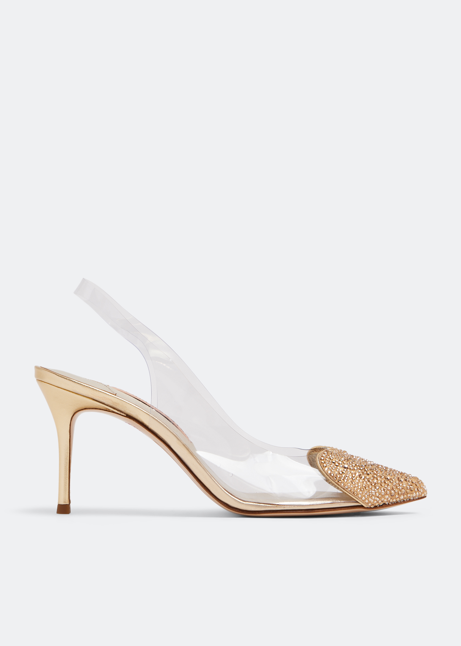 

Amora Mid slingback pumps, Gold