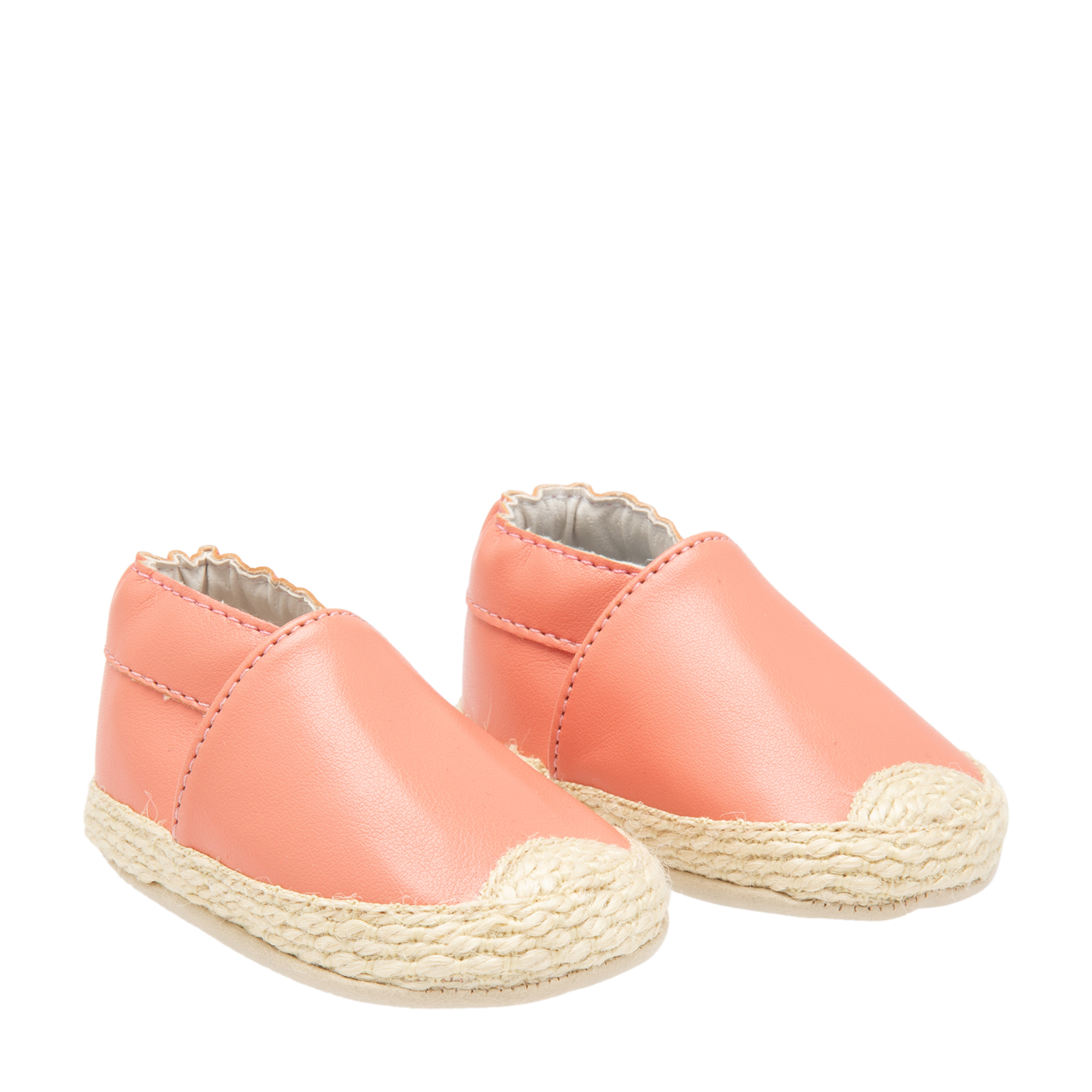 

Leather crib shoes, Pink