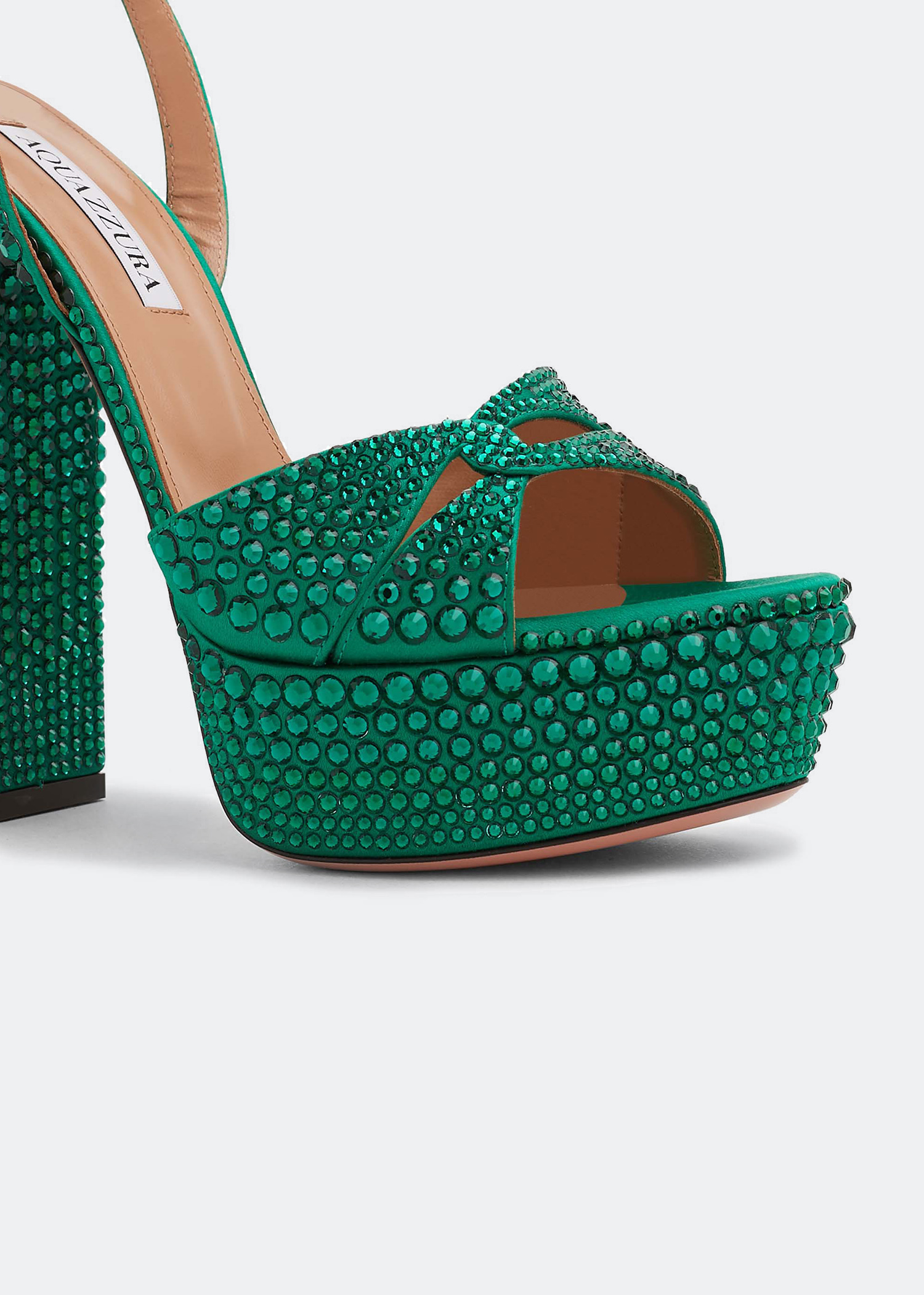 Aquazzura Sinner Plateau 140 sandals for Women - Green in KSA 