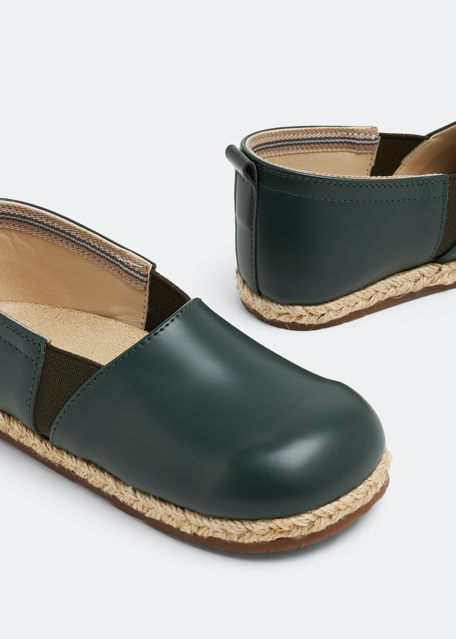 

Leather espadrilles, Green