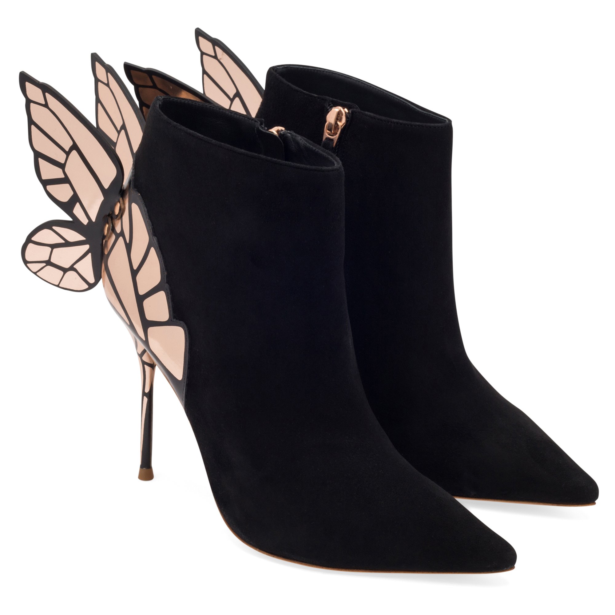 

Chiara wing booties, Black