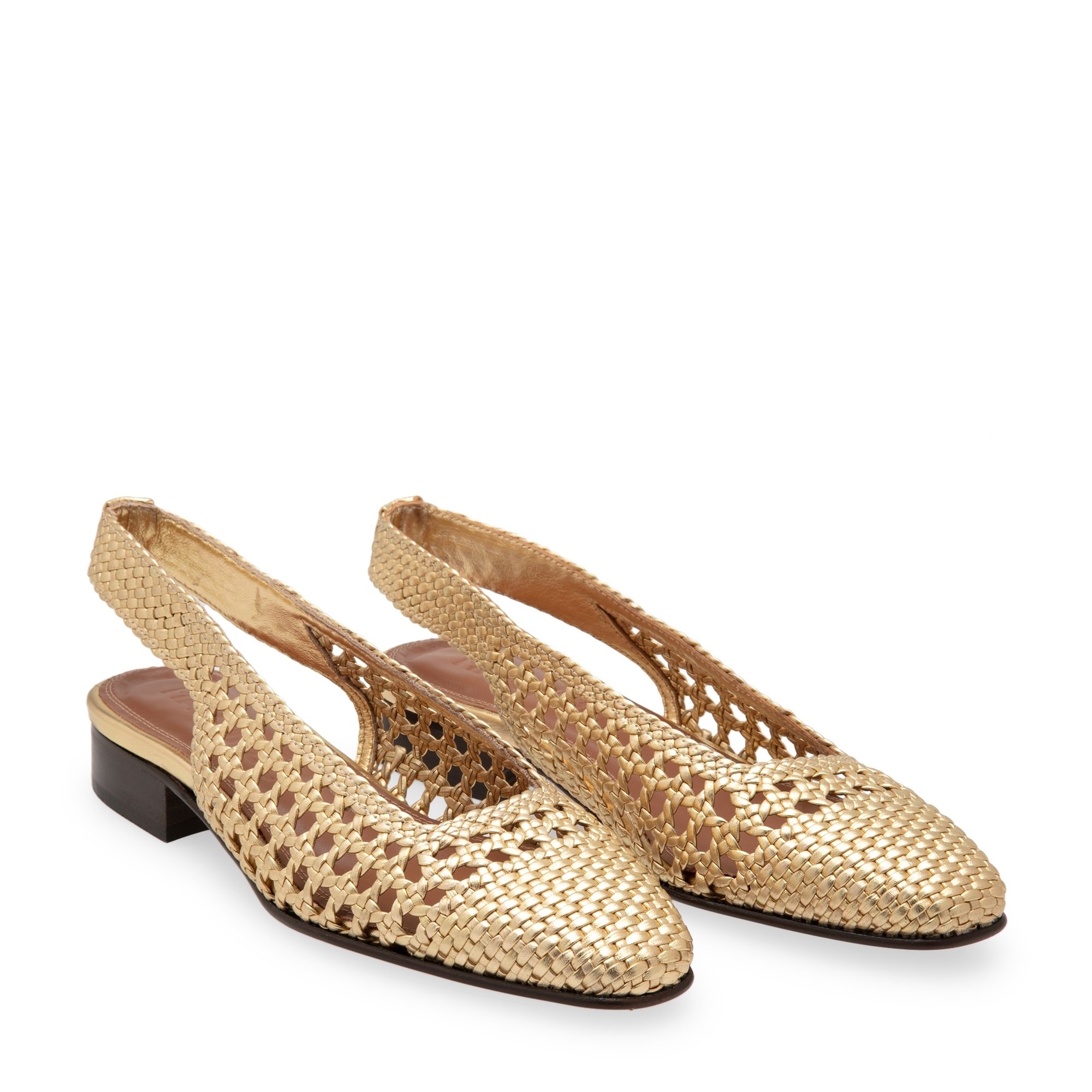 

Tarragona slingback pumps, Gold