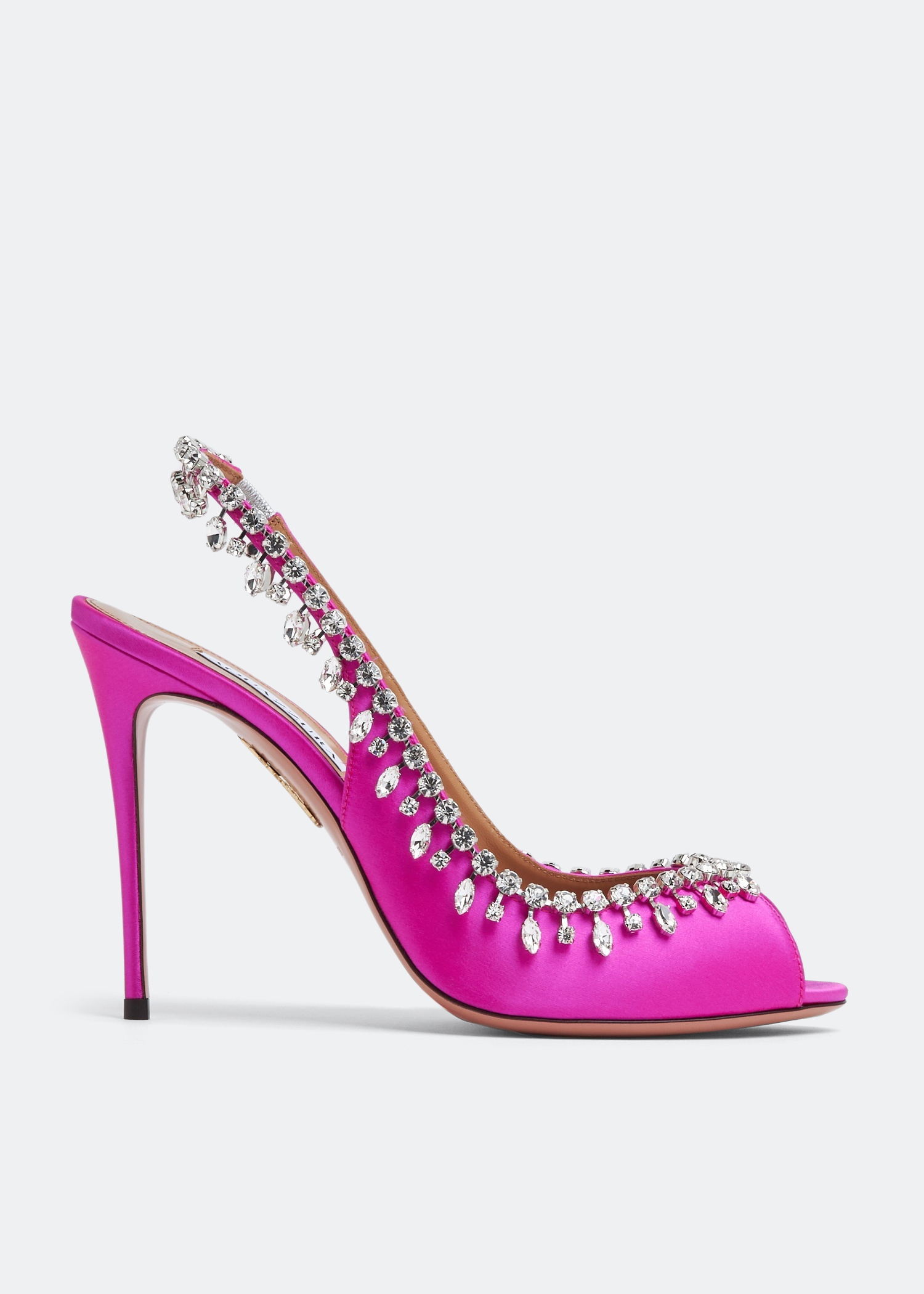 crystal | for Women Temptation Pink 105 - Level Aquazzura UAE Shoes in sandals