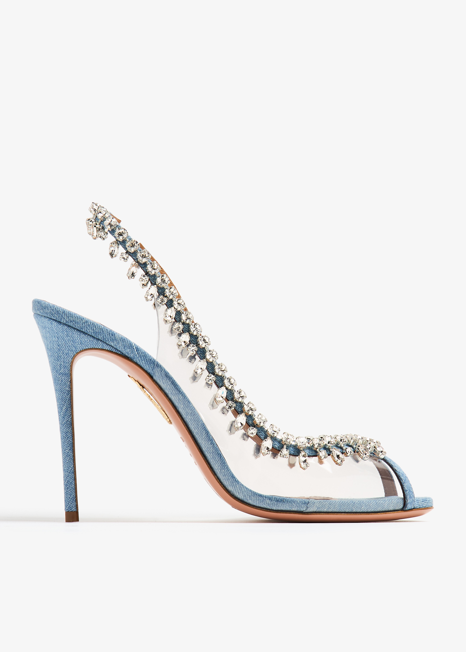 

Temptation crystal sandals, Blue