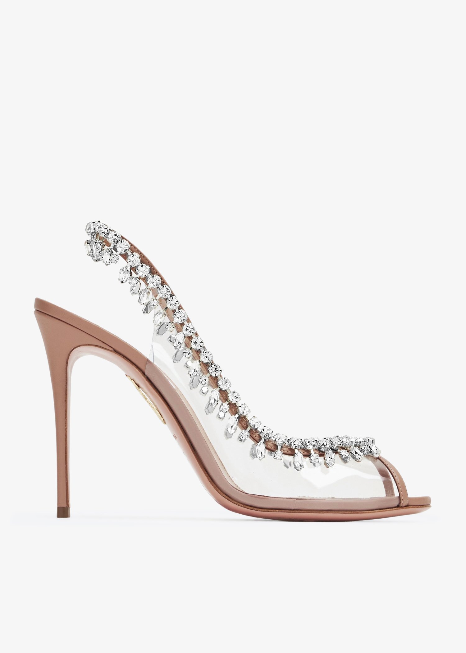 Aquazzura Temptation crystal sandals for Women - Pink in Qatar 