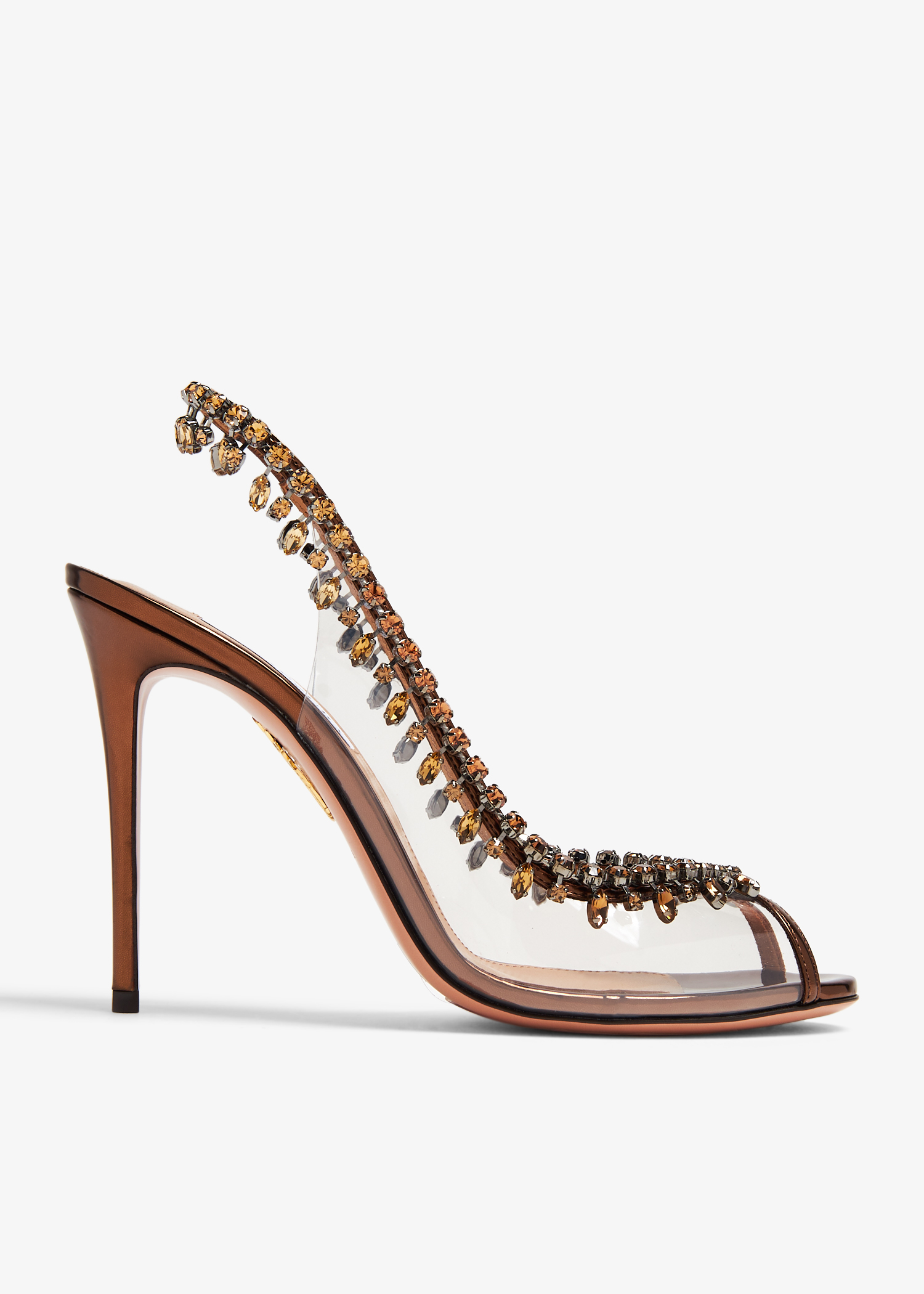 

Temptation crystal sandals, Brown