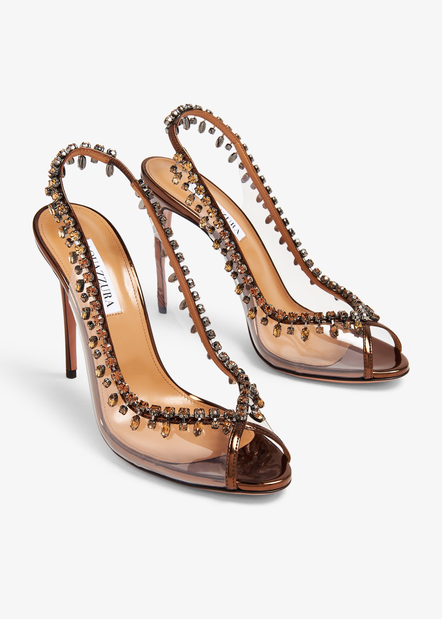 Aquazzura temptation crystal sandal hot sale