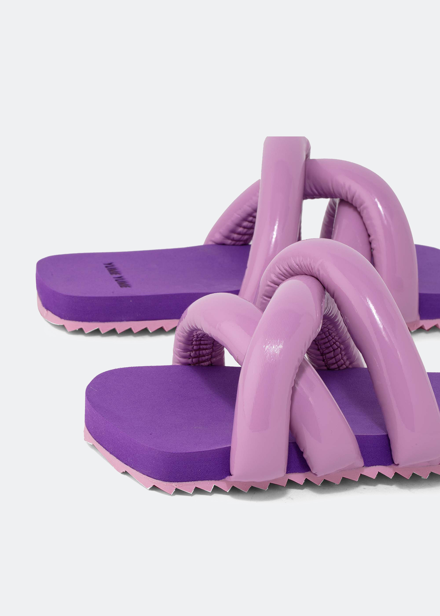 

Tyre slide sandals, Purple