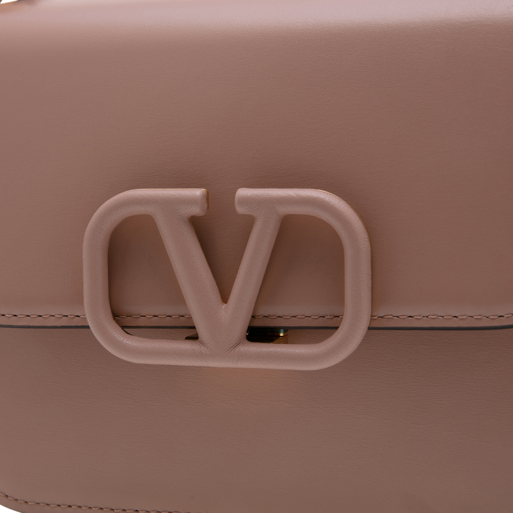 

Vsling leather shoulder bag, Beige