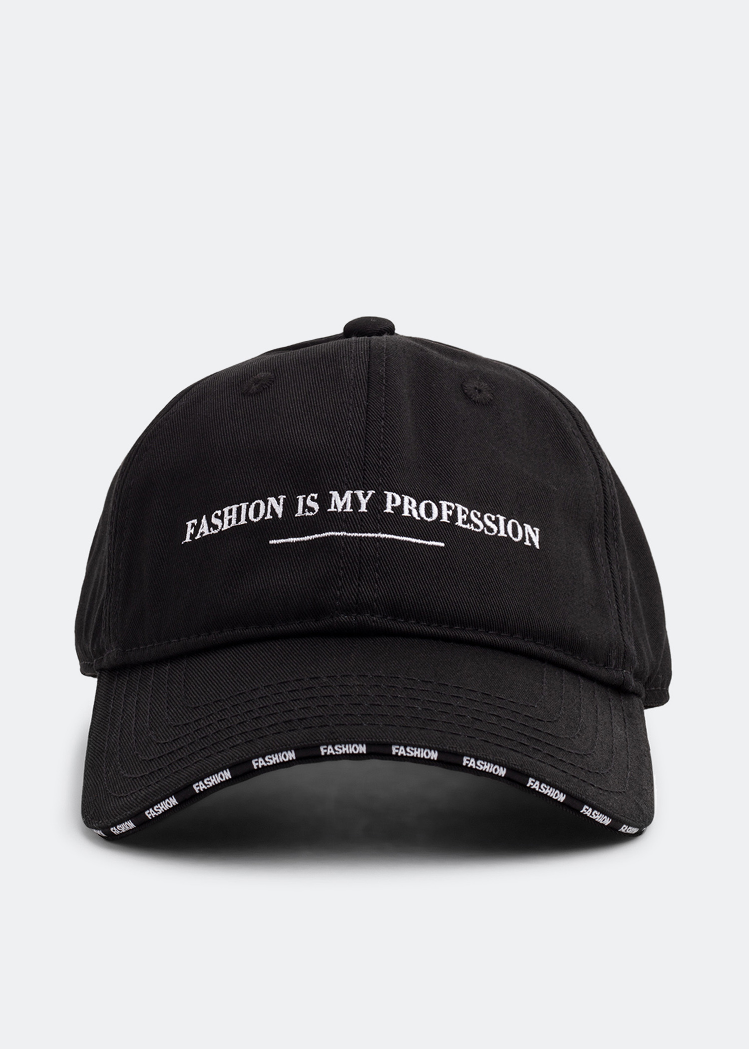 VETEMENTS Fashion is my profession cap for Men - Black in UAE | Level Shoes