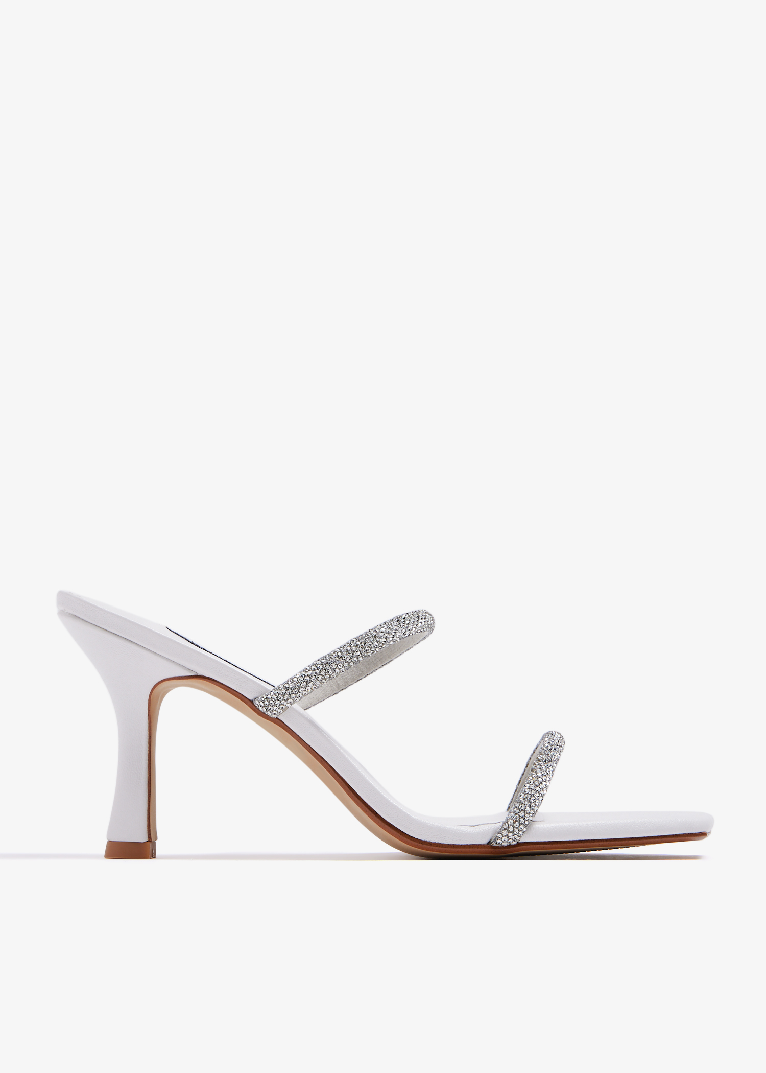 

Umber sandals, White