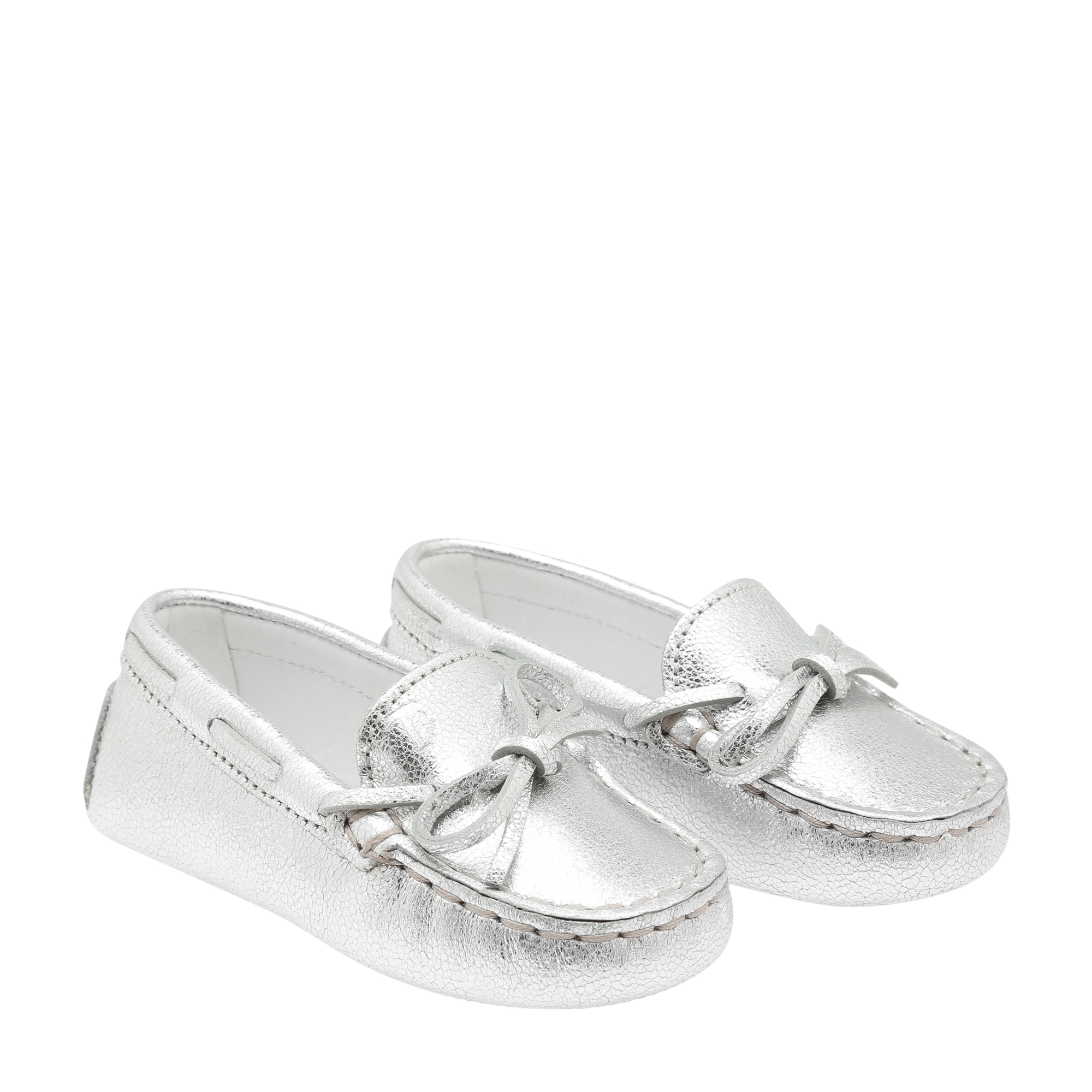 

Gommini leather moccasins, Silver