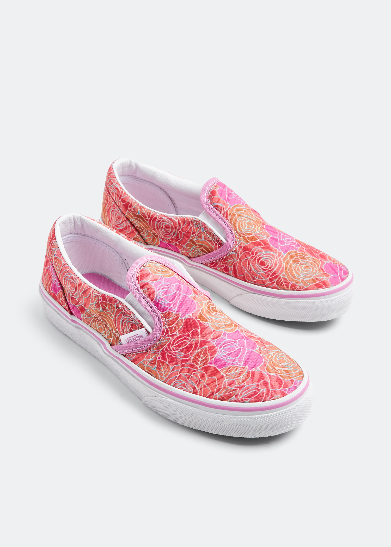 Pale pink outlet vans slip ons