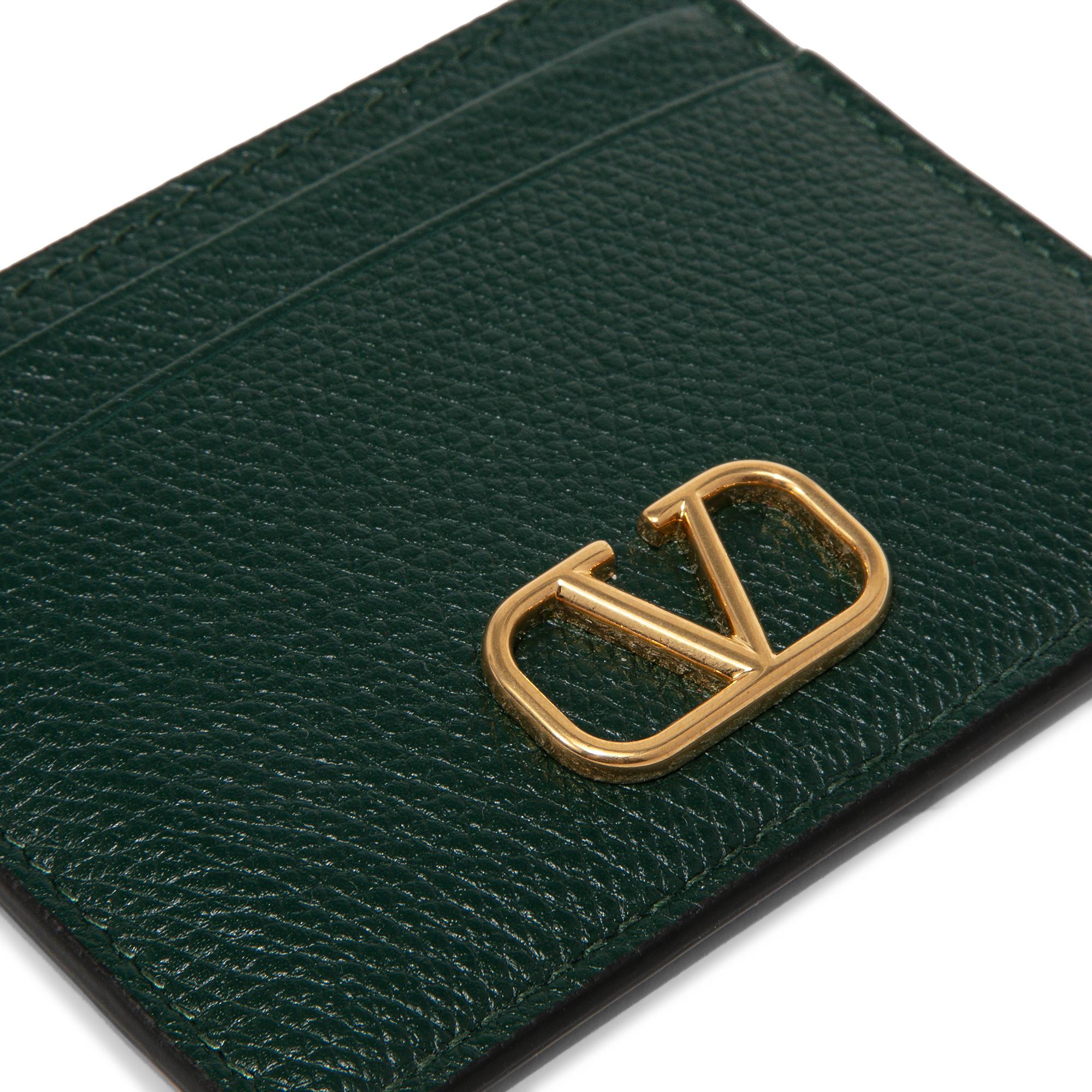 

VLogo Signature card holder, Green