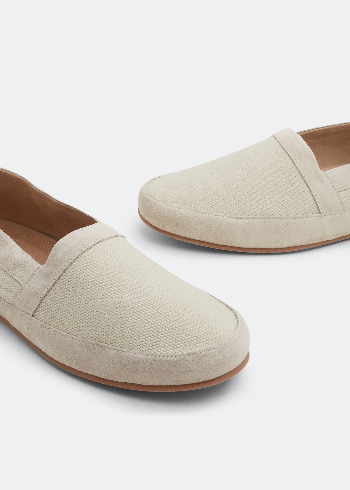 

Cotton slippers, Beige