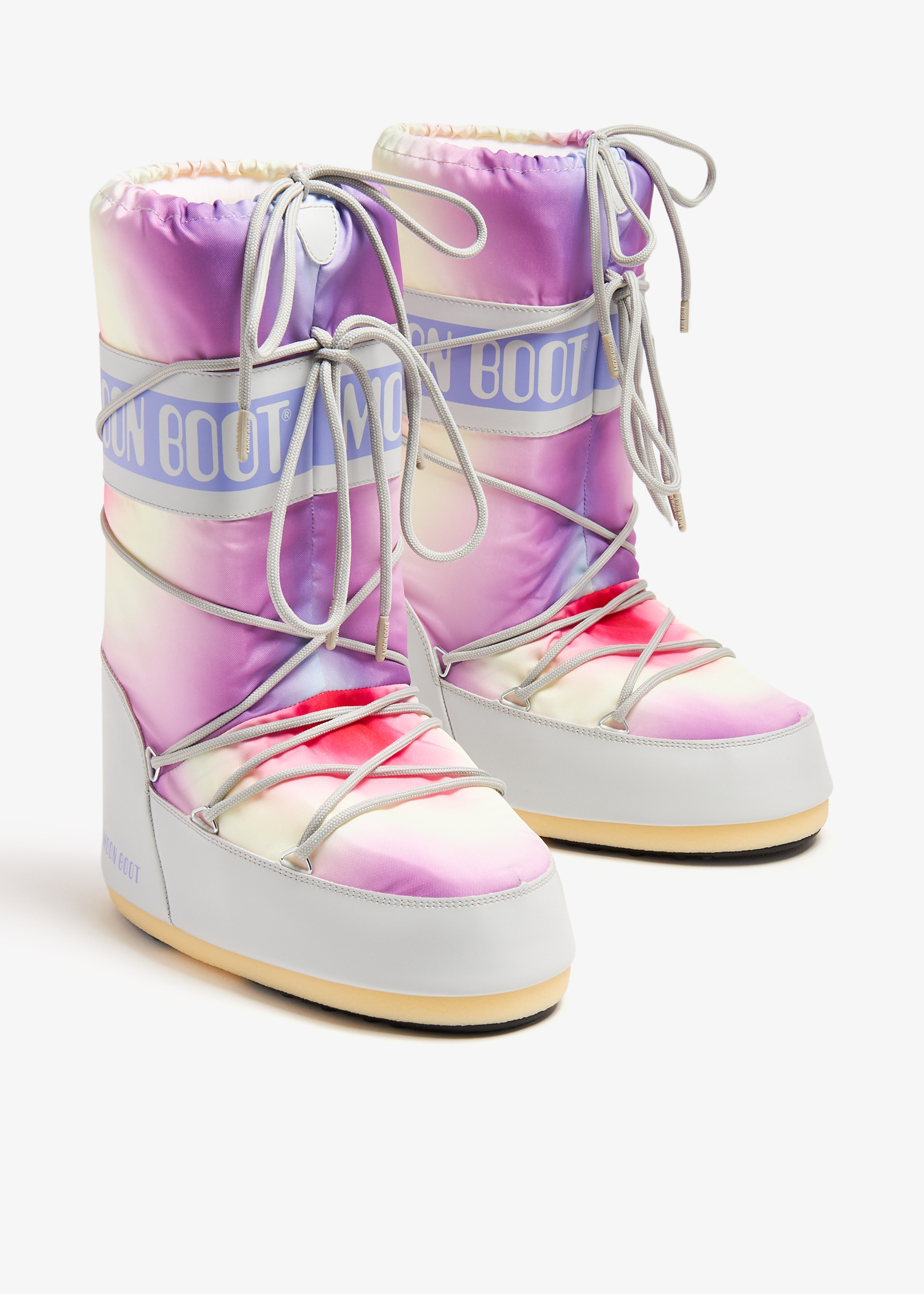 Moon Boot Icon tie-dye boots for Women - Pink in KSA | Level Shoes