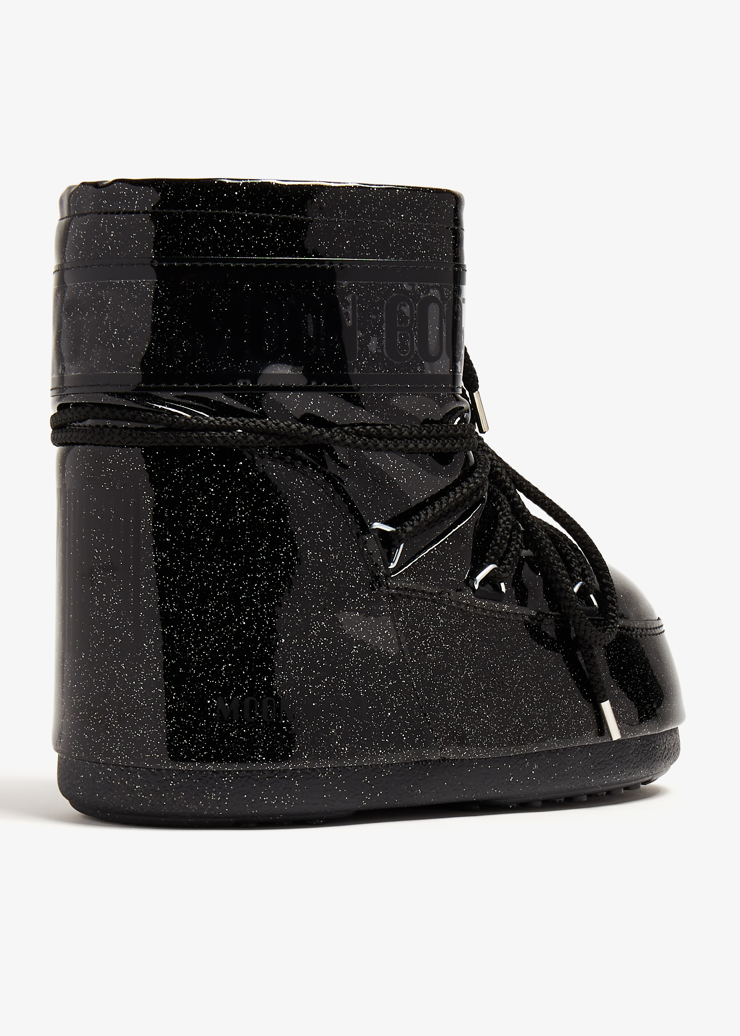 Black glitter hotsell moon boots