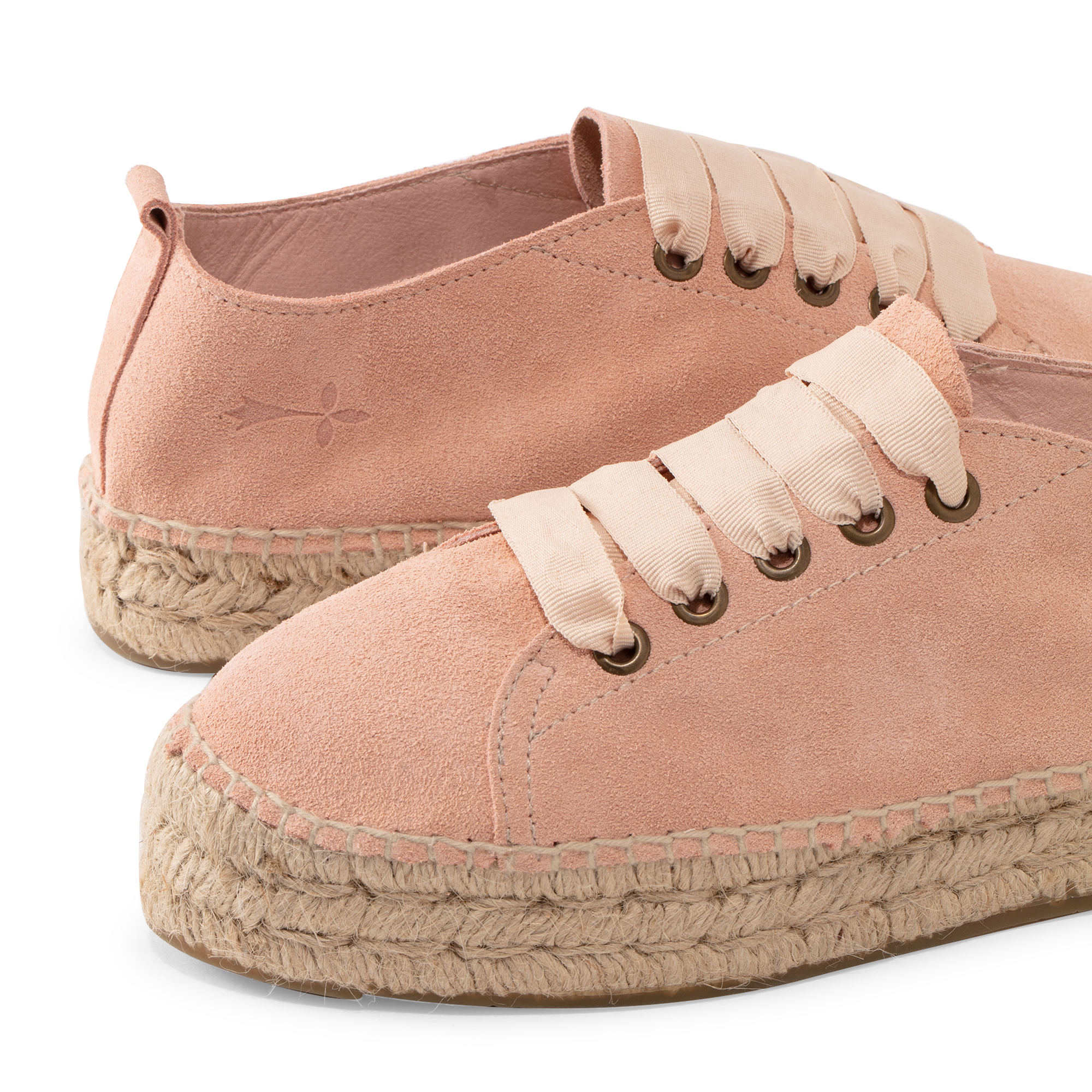 

Suede espadrille sneakers, Pink