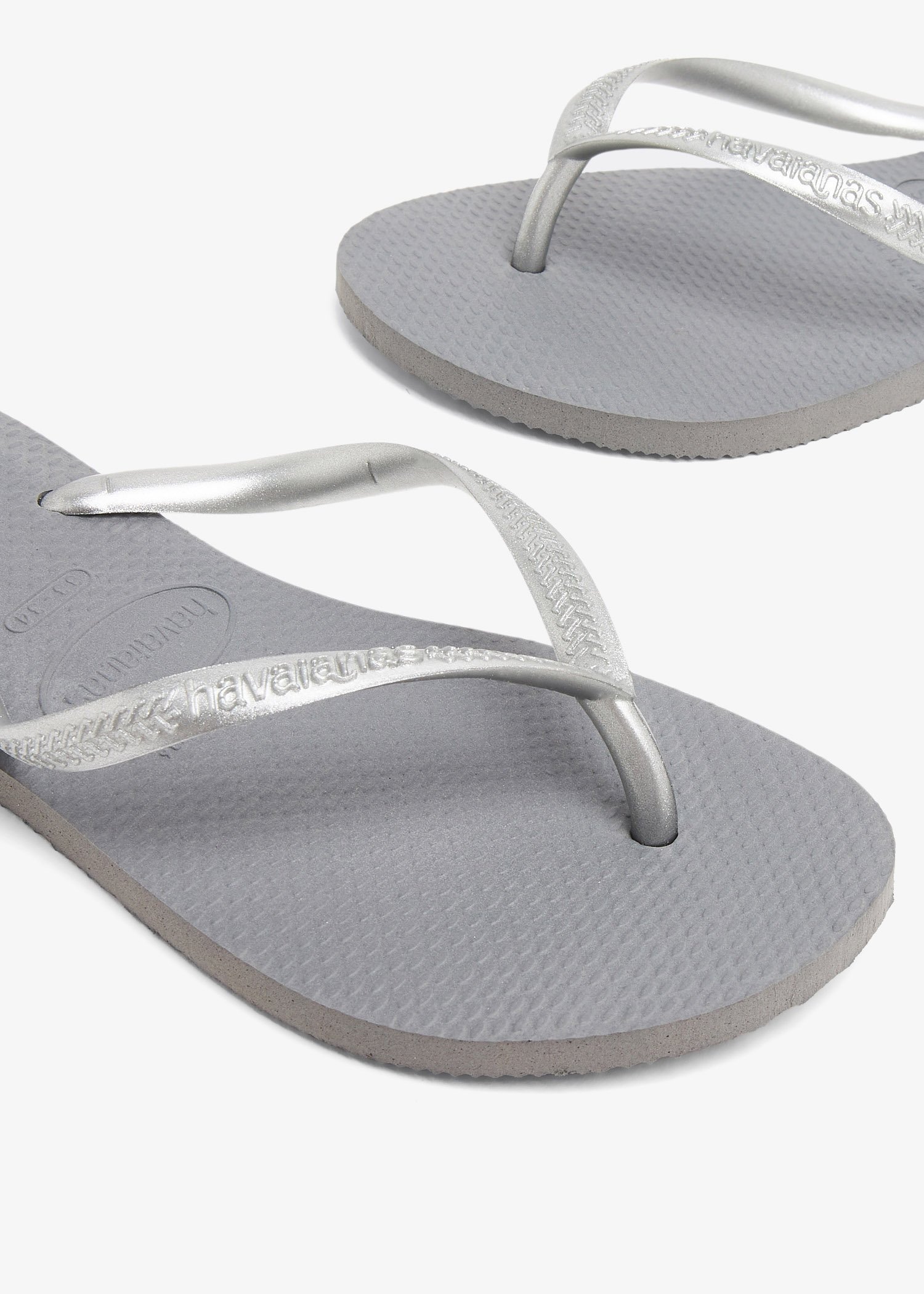 Havaianas best sale slim silver