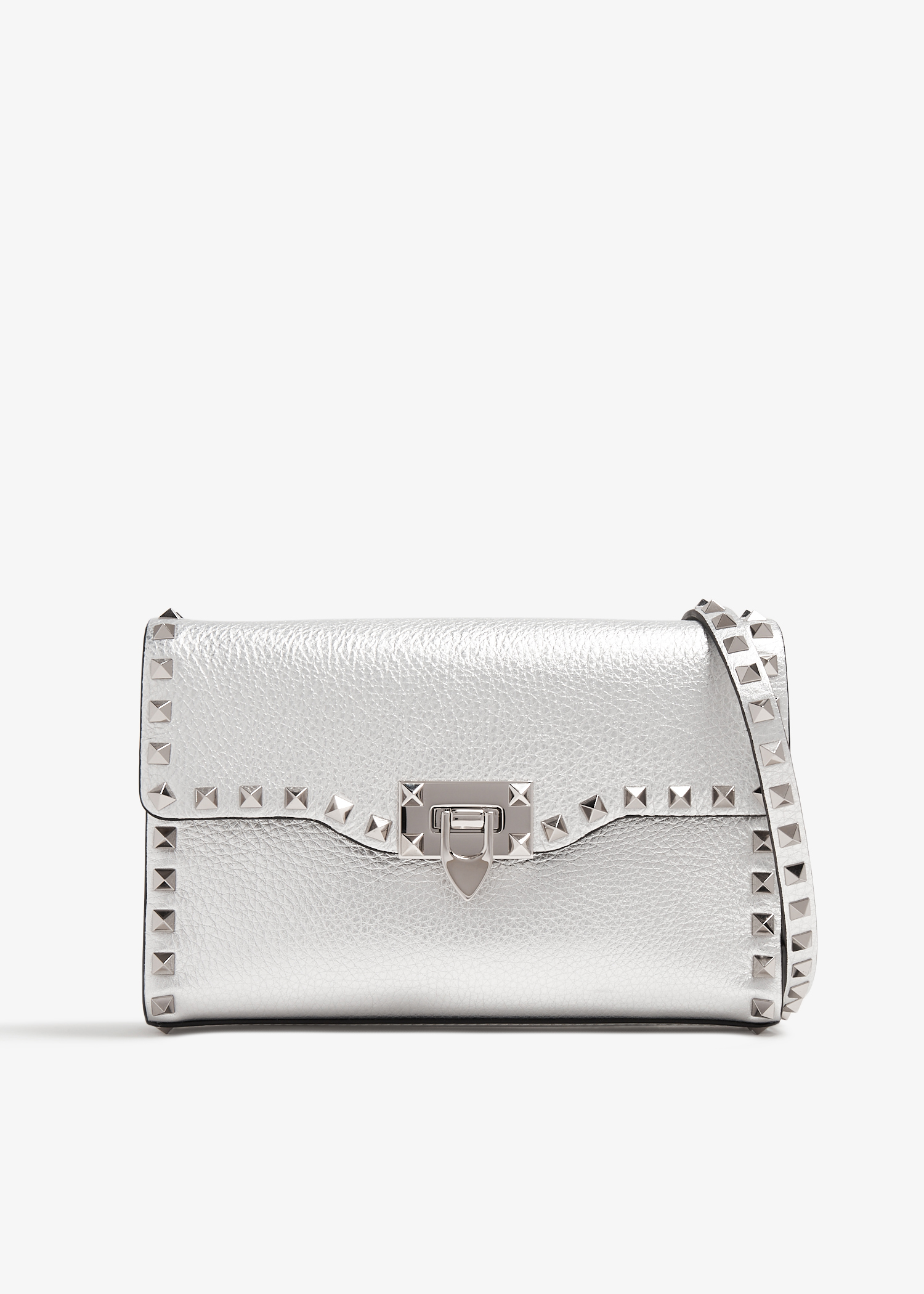 Valentino Garavani Rockstud small crossbody bag for Women Silver