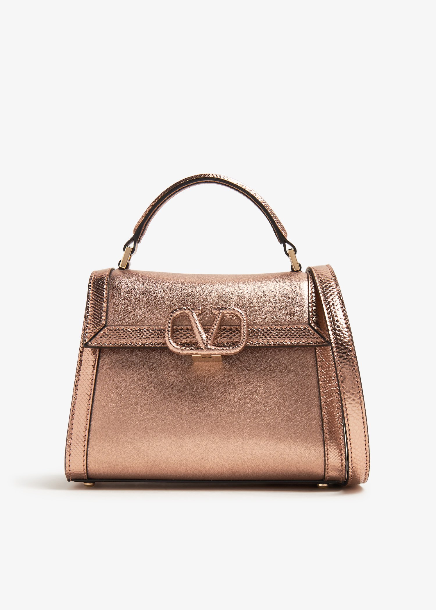 

VSling mini top-handle bag, Metallic