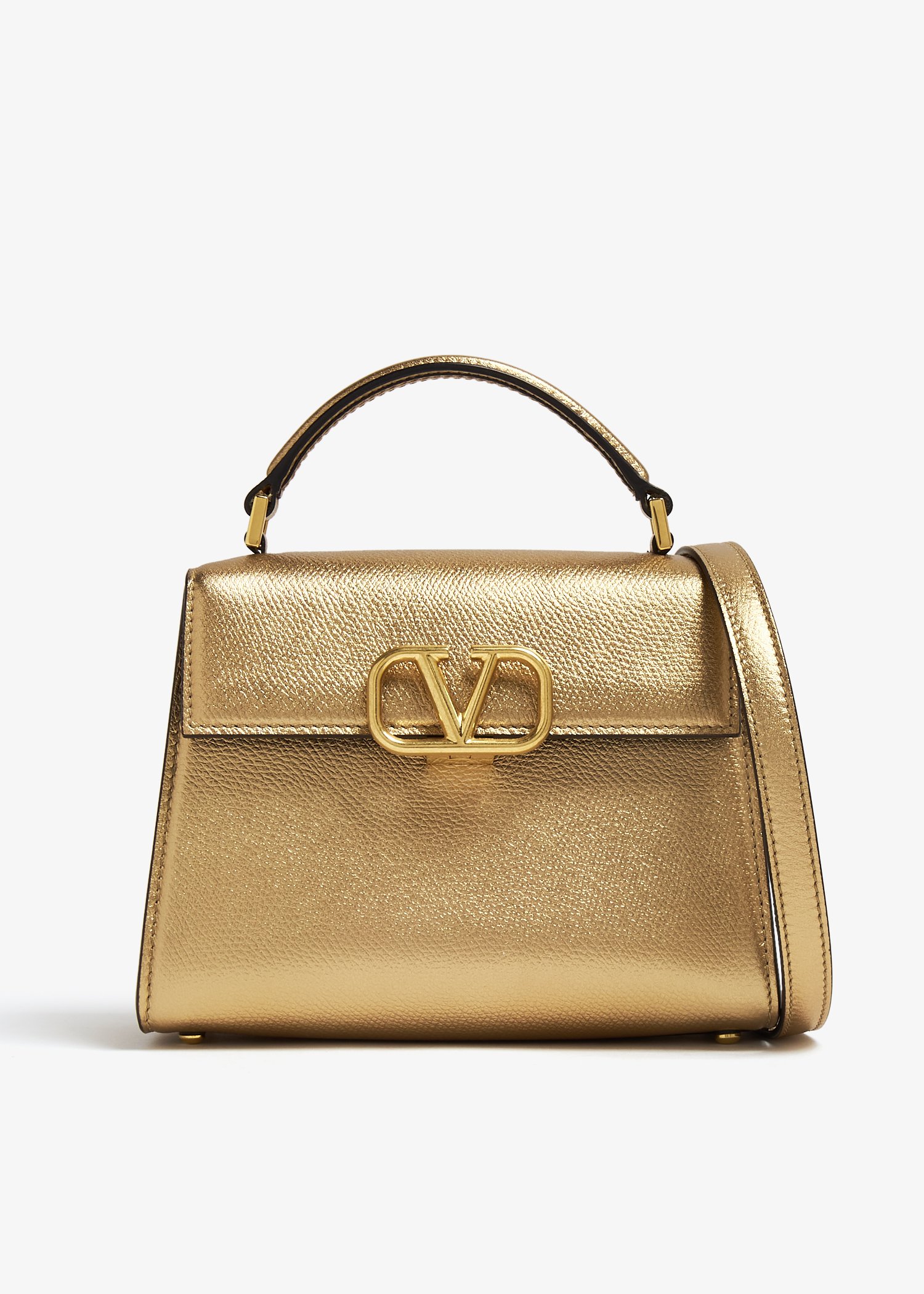 

VSling mini top-handle bag, Gold