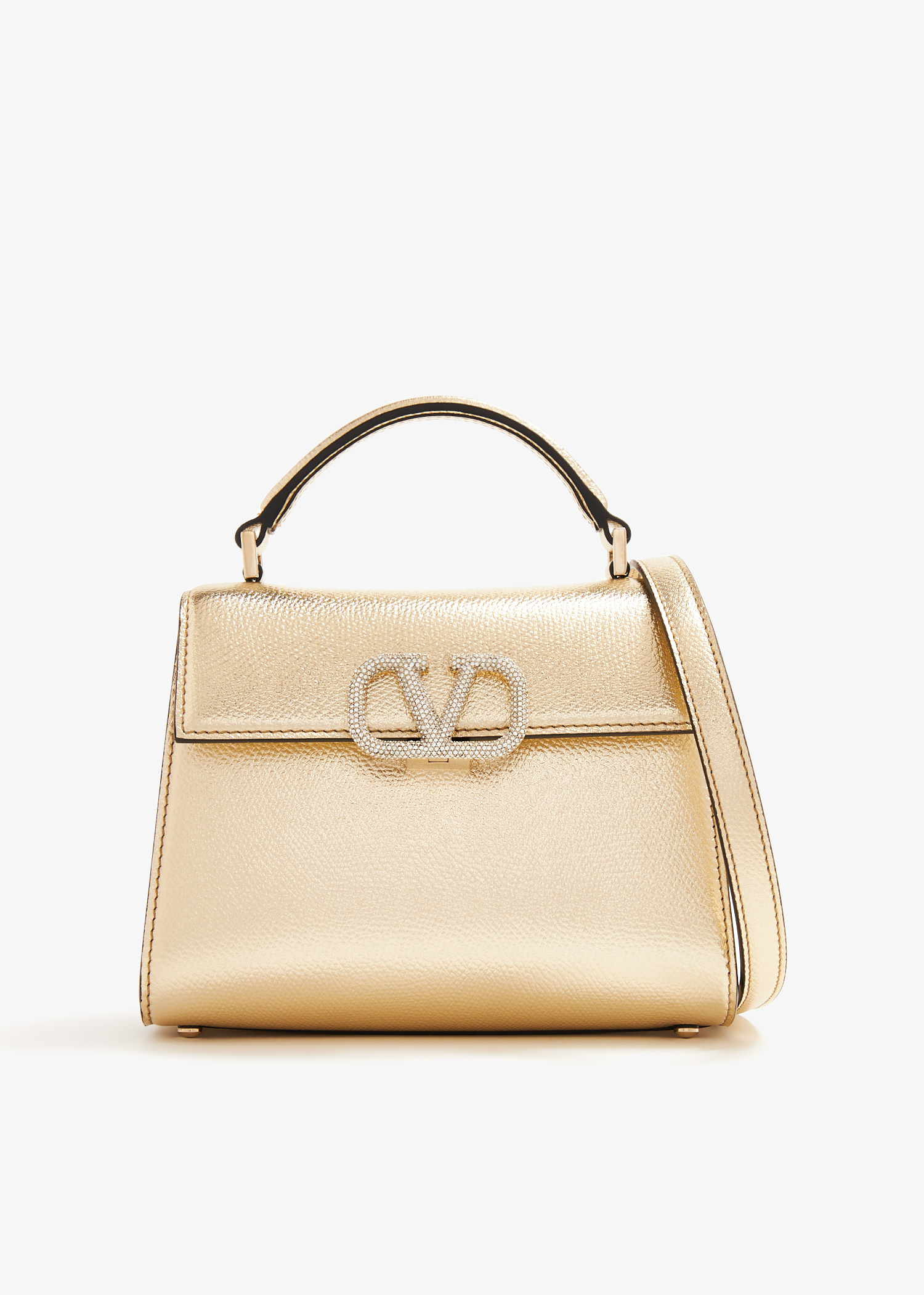 

VSling mini top-handle bag, Gold