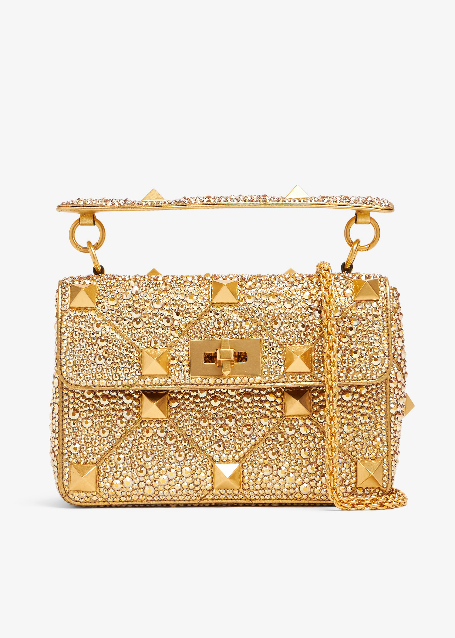 Valentino gold best sale studded bag