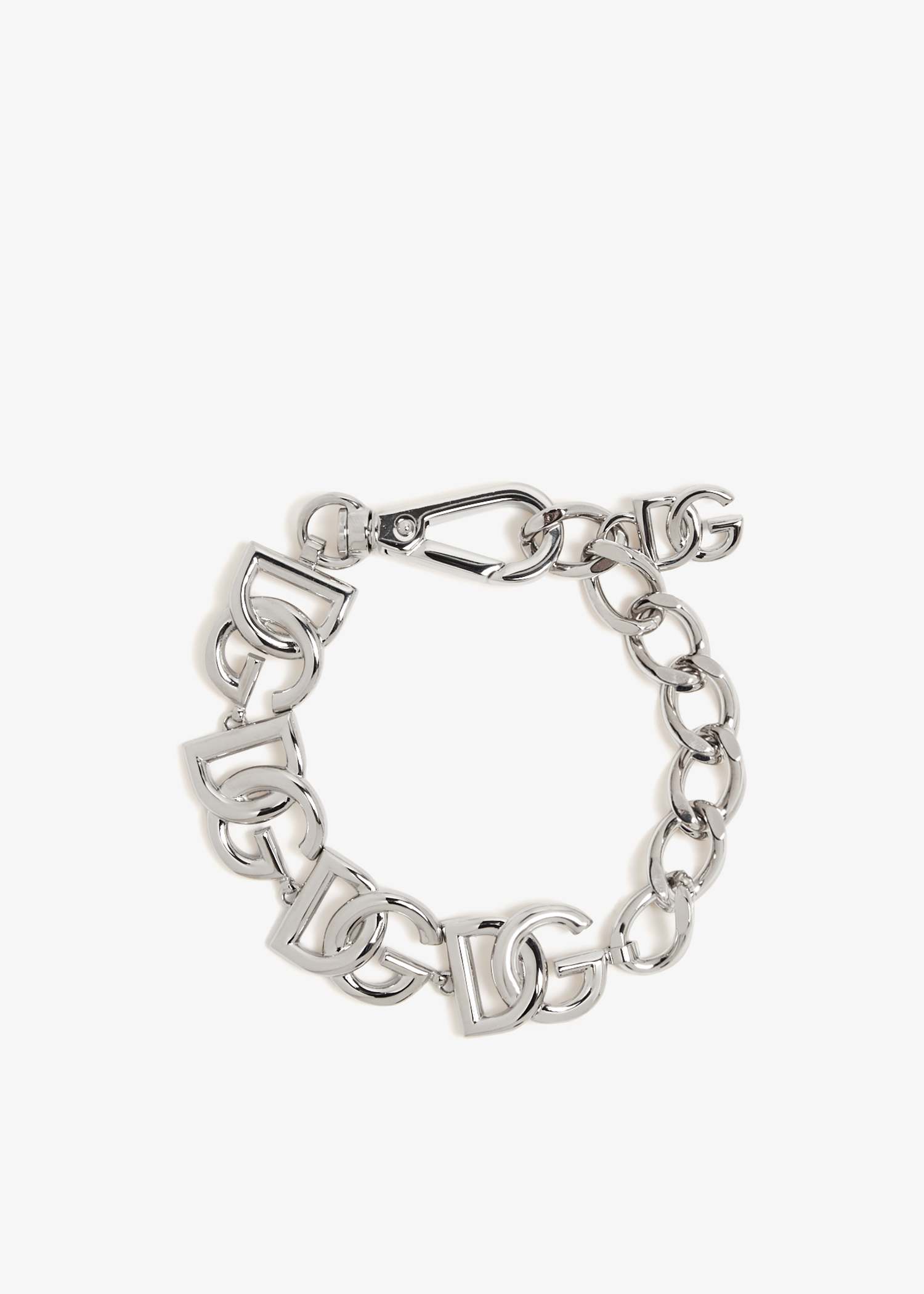 

DG logo chunky bracelet, Silver