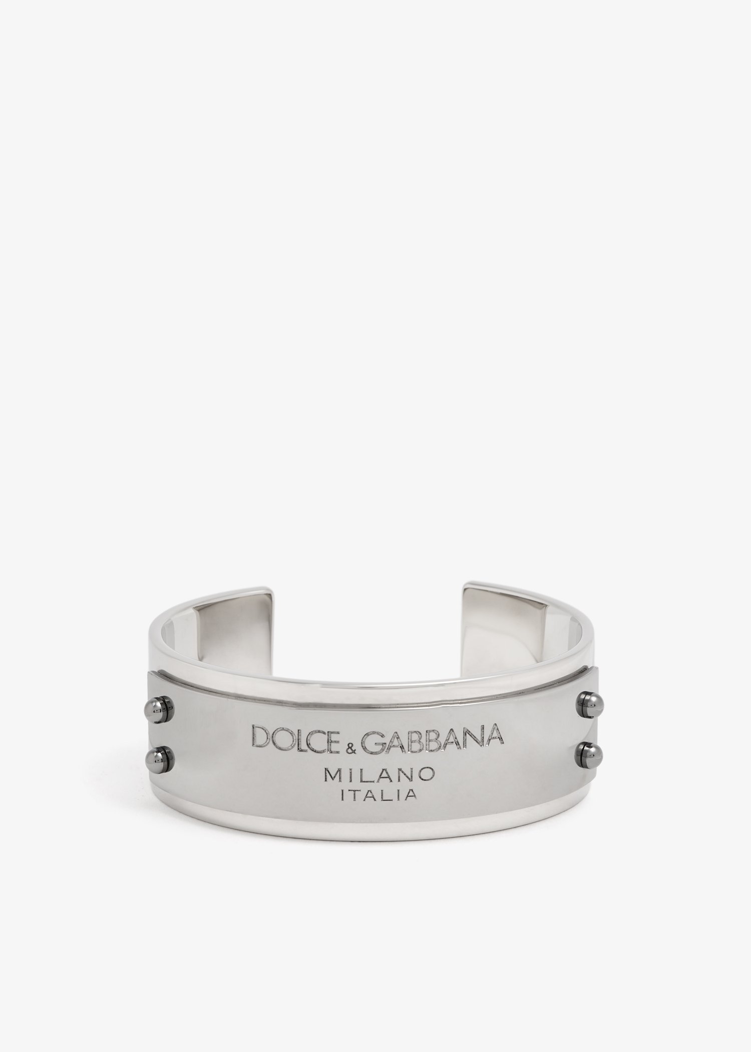 

Logo-engraved bracelet, Metallic