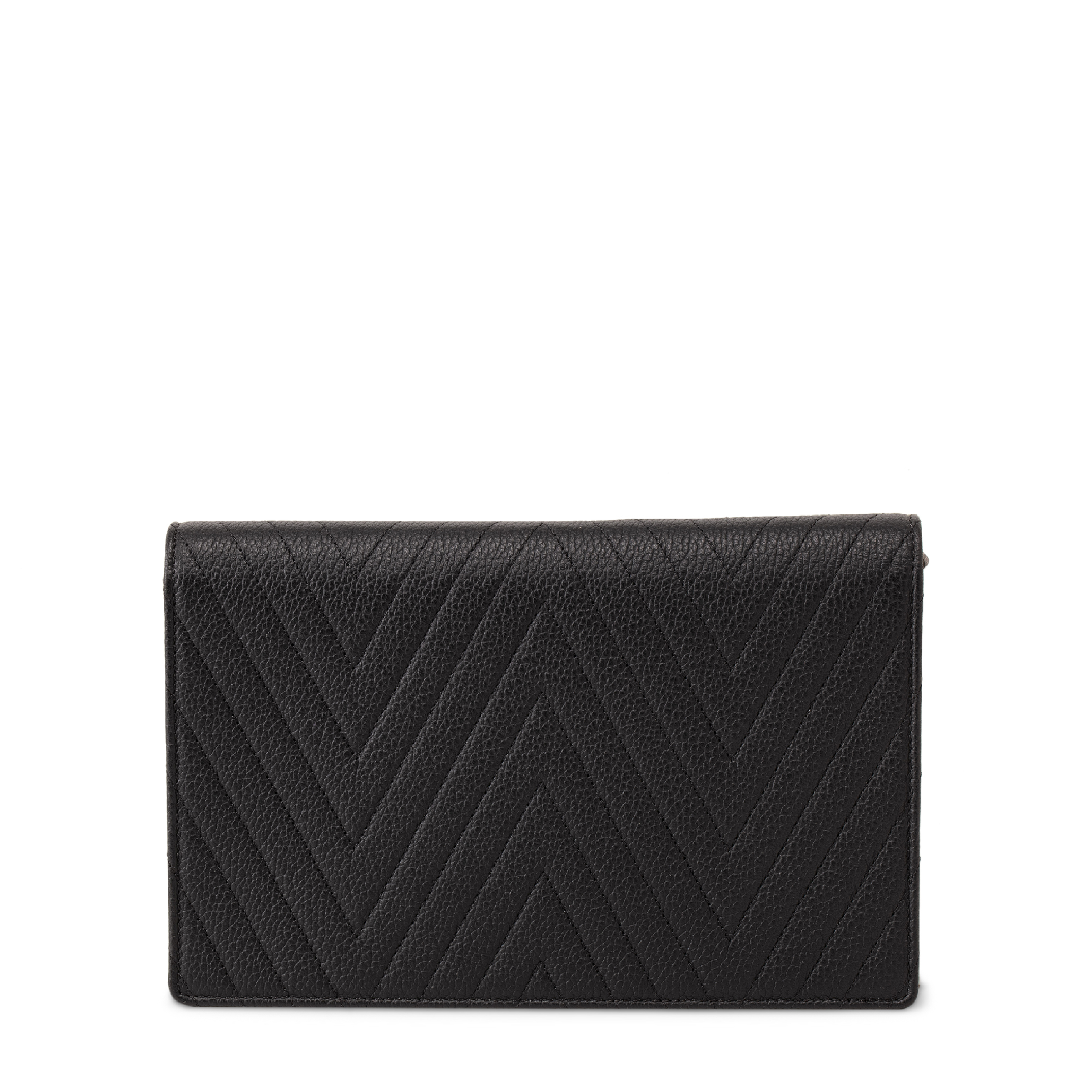 

Leather chain wallet, Black