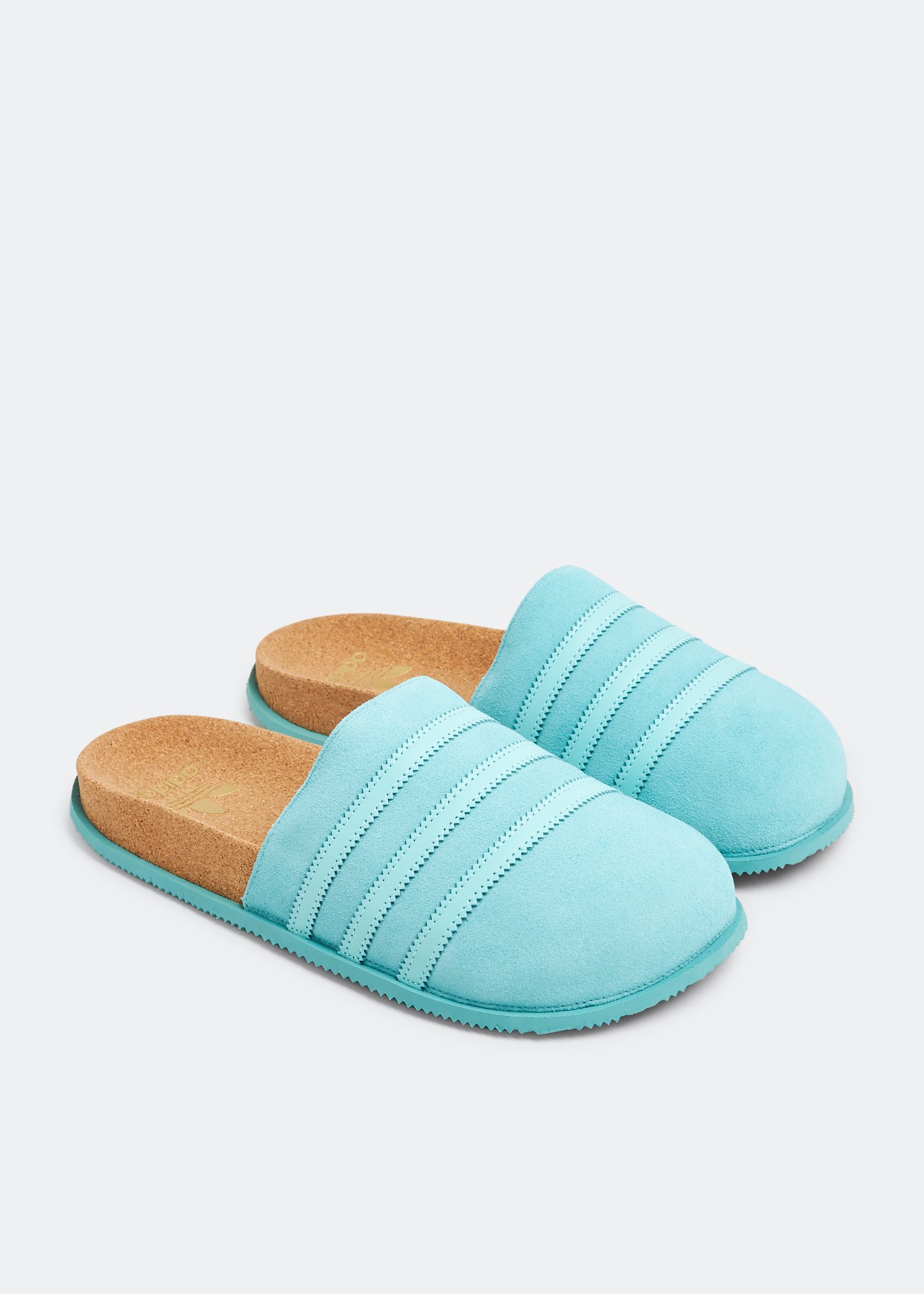 Adidas Adimule Lea slides for Women Blue in Bahrain Level Shoes